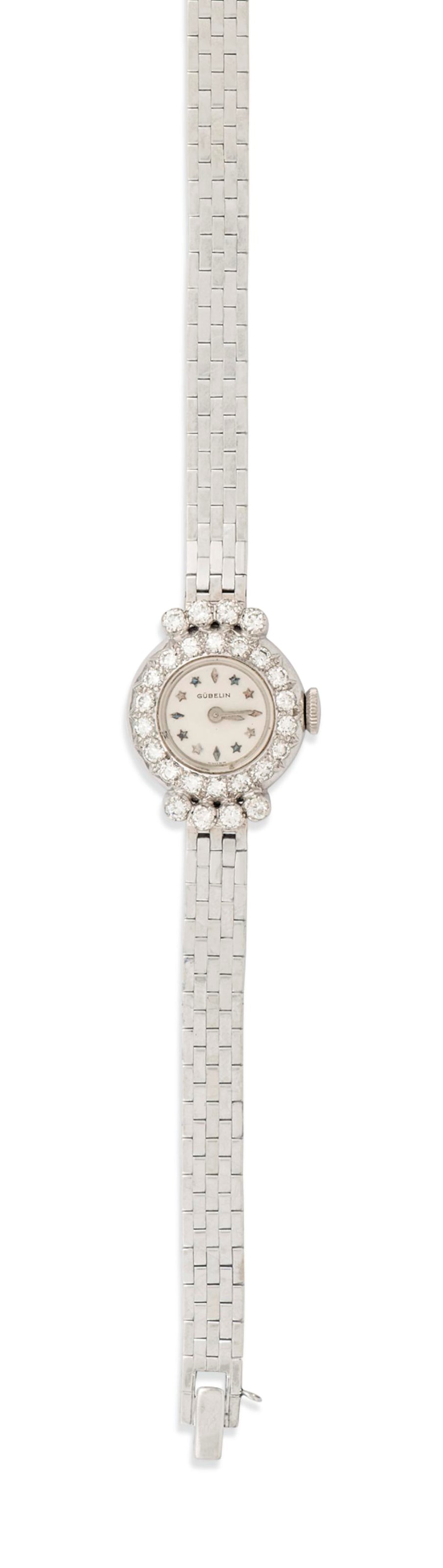 TWO LADY'S DIAMOND WRISTWATCHES
