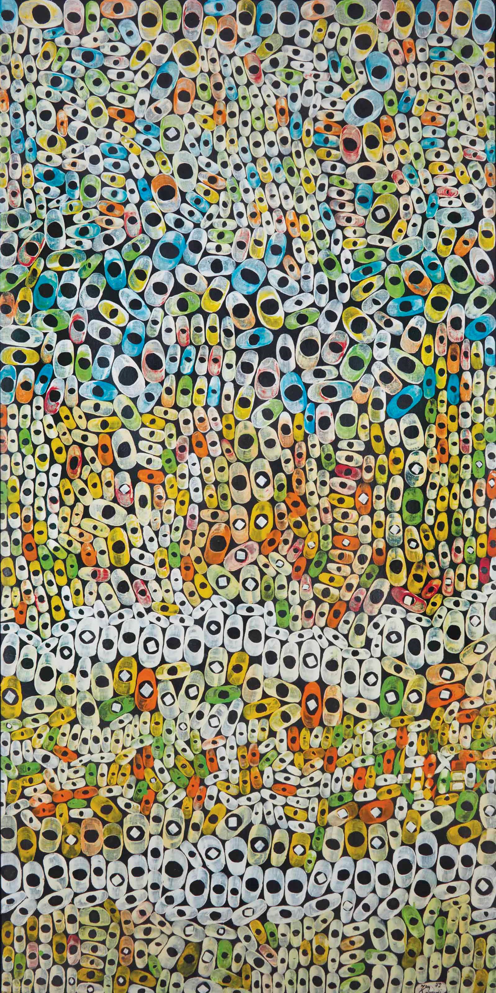 Charles-Hossein Zenderoudi (French, born in Iran 1937)