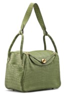 A MATTE PELOUSE NILO CROCODILE LINDY 30 BAG