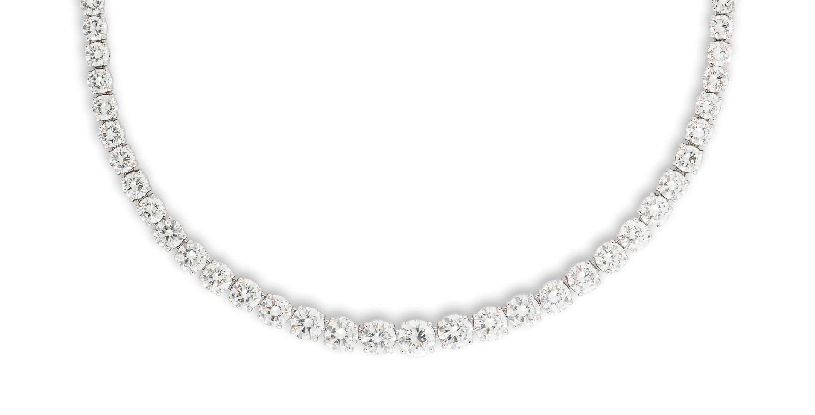 A DIAMOND LINE NECKLACE