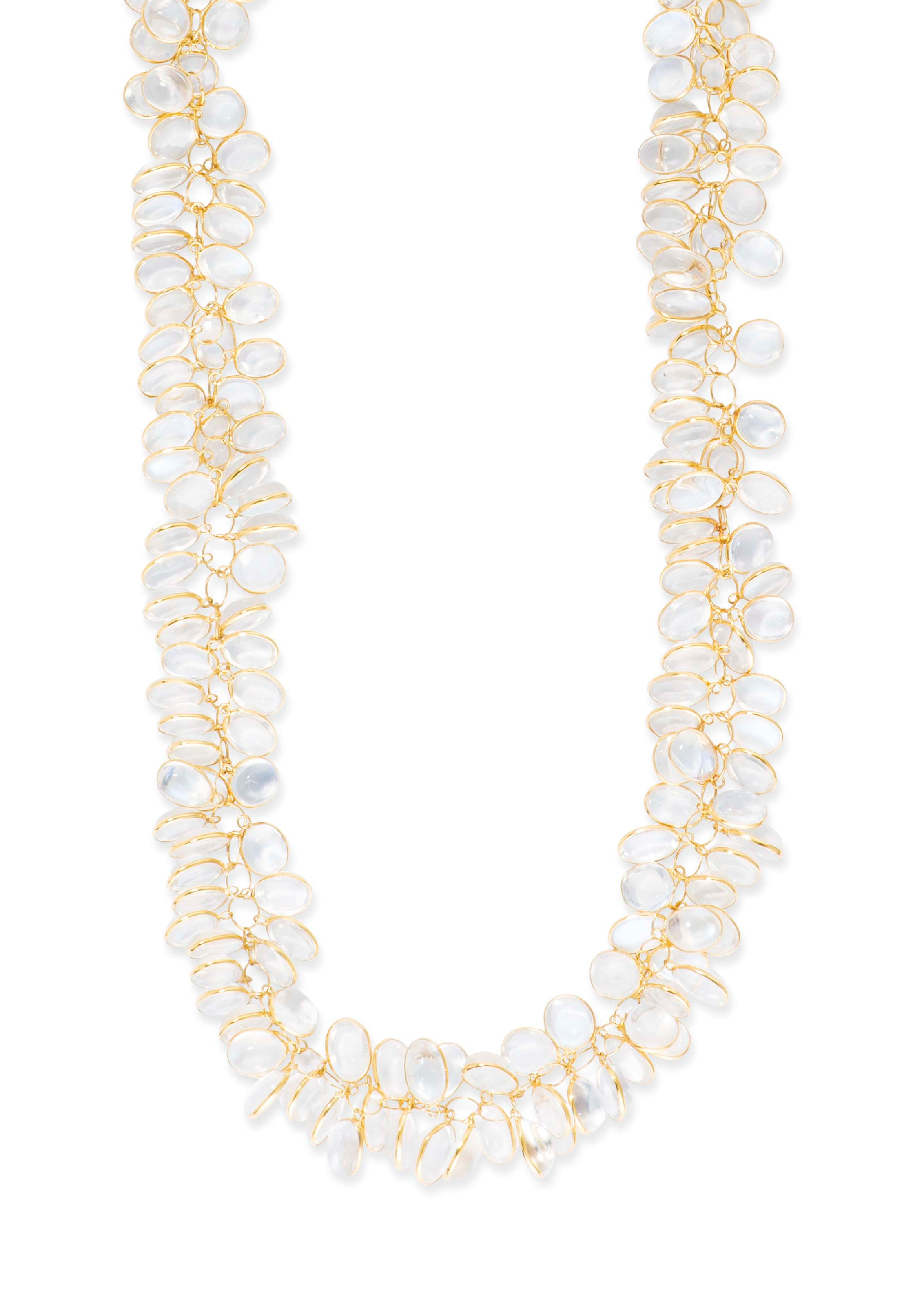 A MOONSTONE NECKLACE