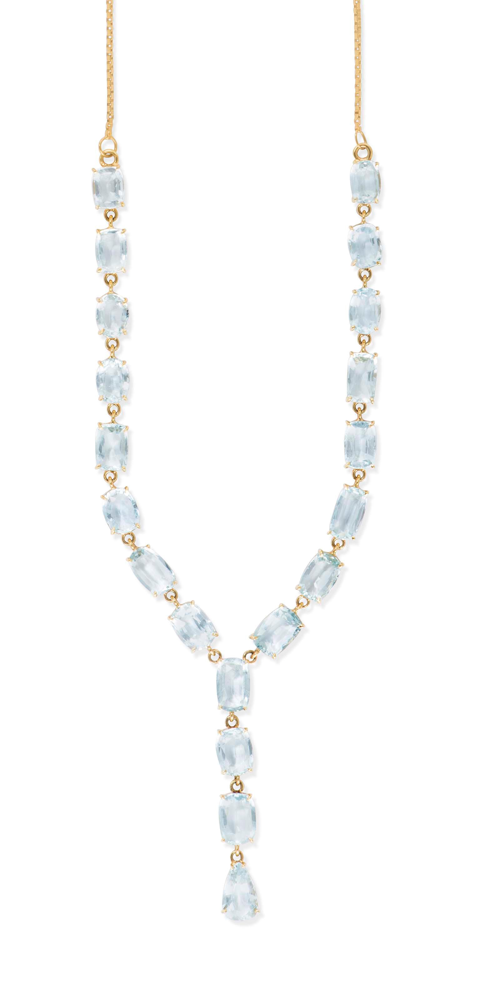 AN AQUAMARINE NECKLACE