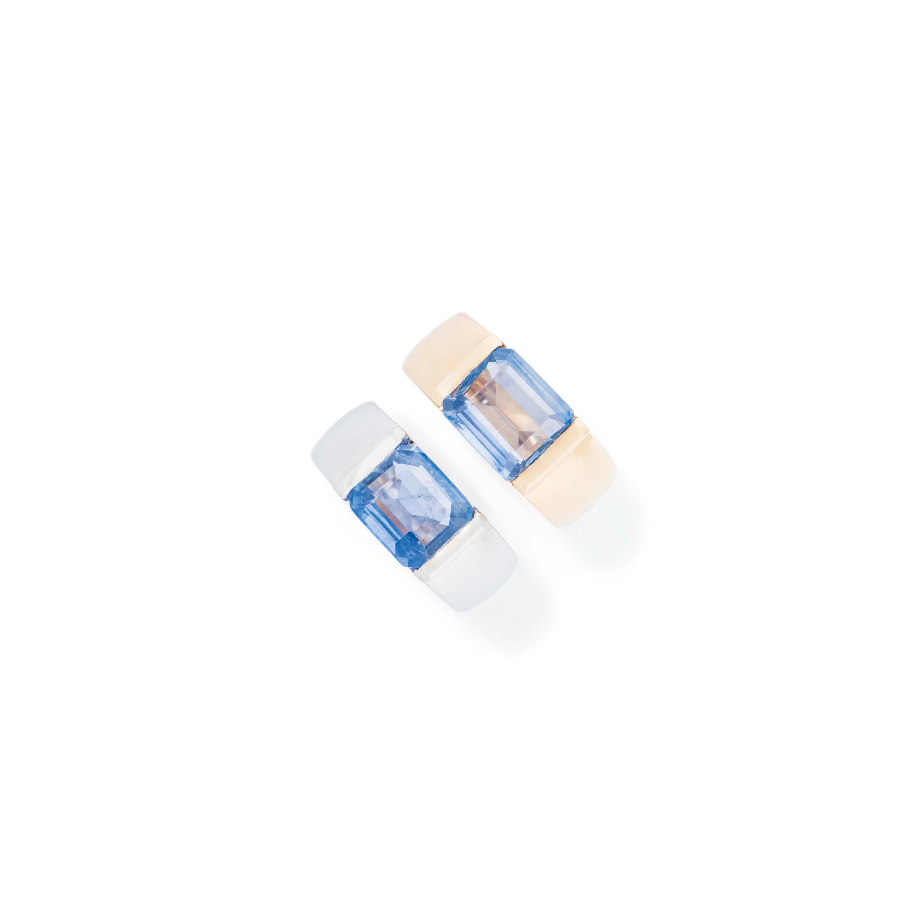 TWO SAPPHIRE RINGS