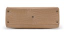 A MATTE DUSTY ROSE NILOTICUS CROCODILE LARGE PEEKABOO WITH BRUSHED SILVER & GOLD HARDWARE