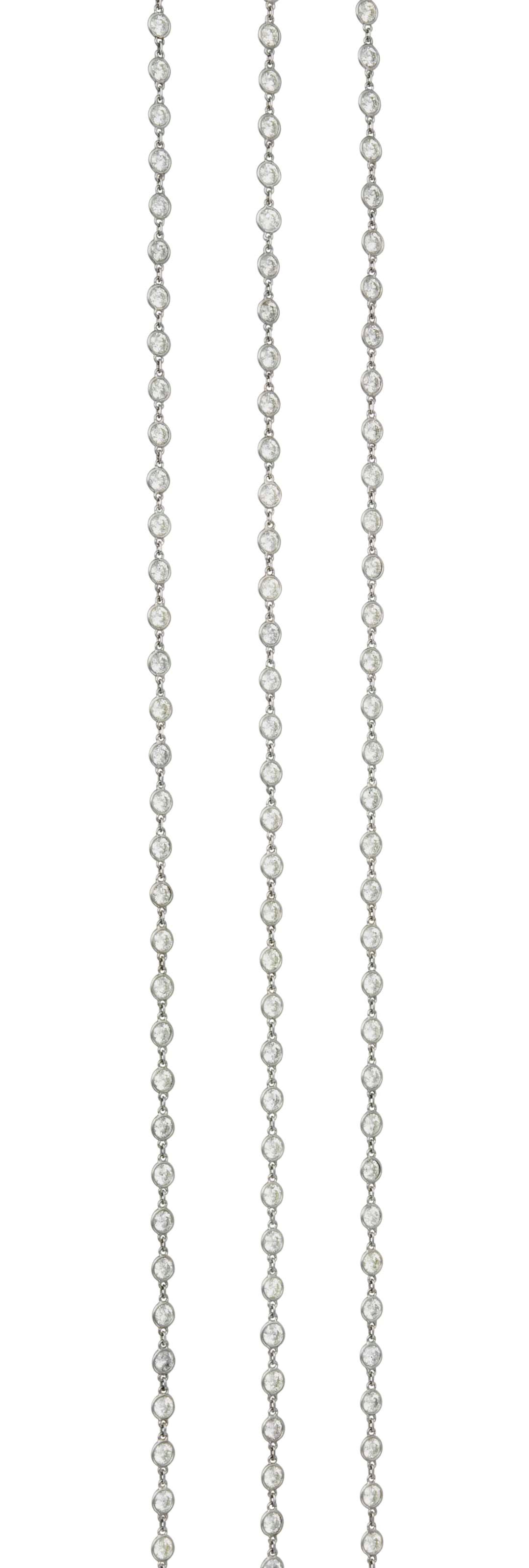 A DIAMOND LONGCHAIN NECKLACE