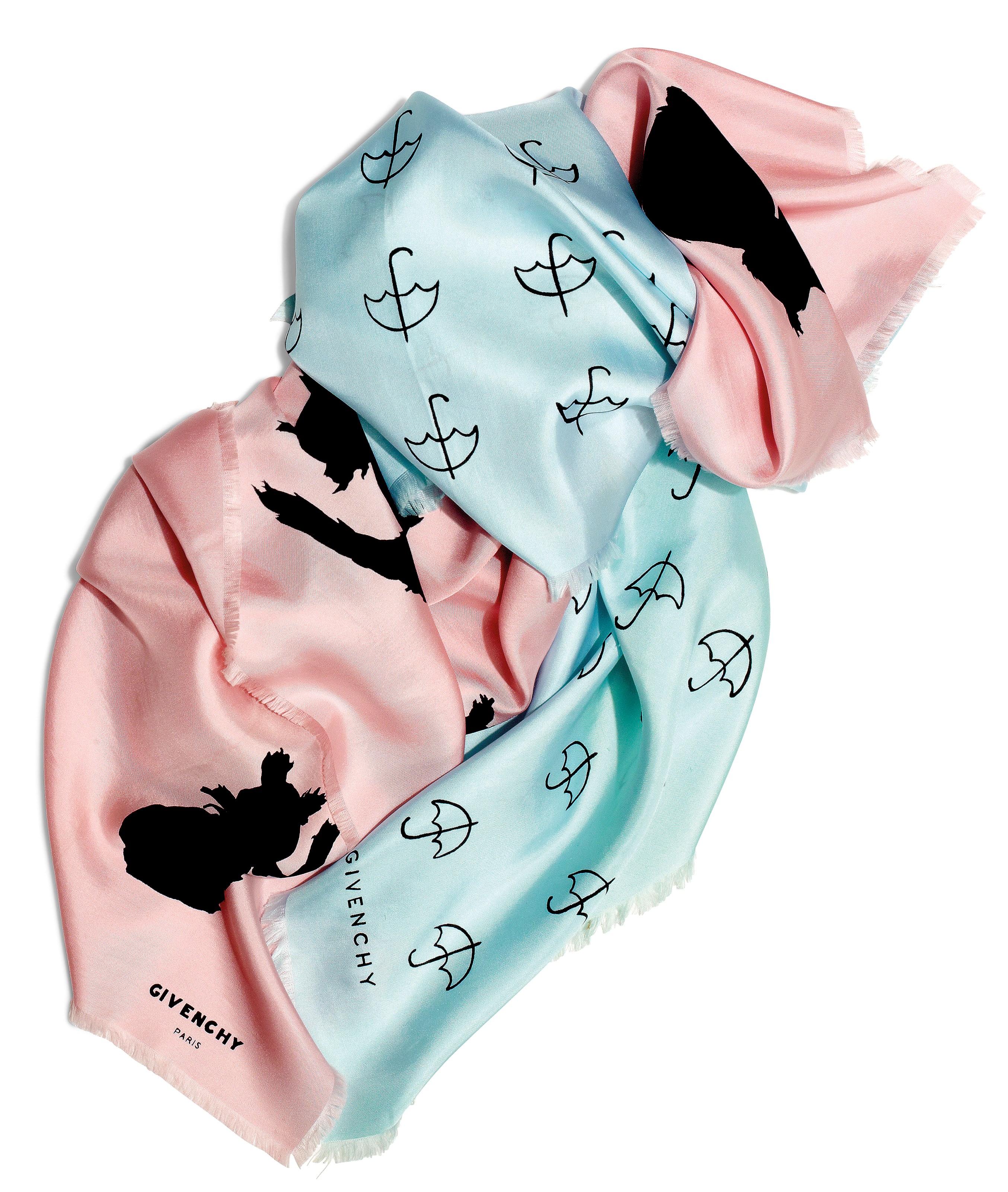 TWO SILK SCARVES