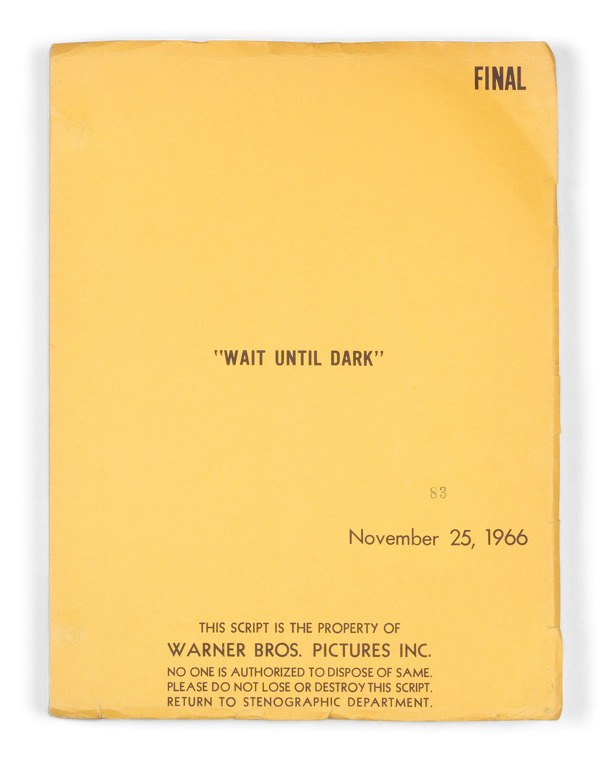 WAIT UNTIL DARK, 1967