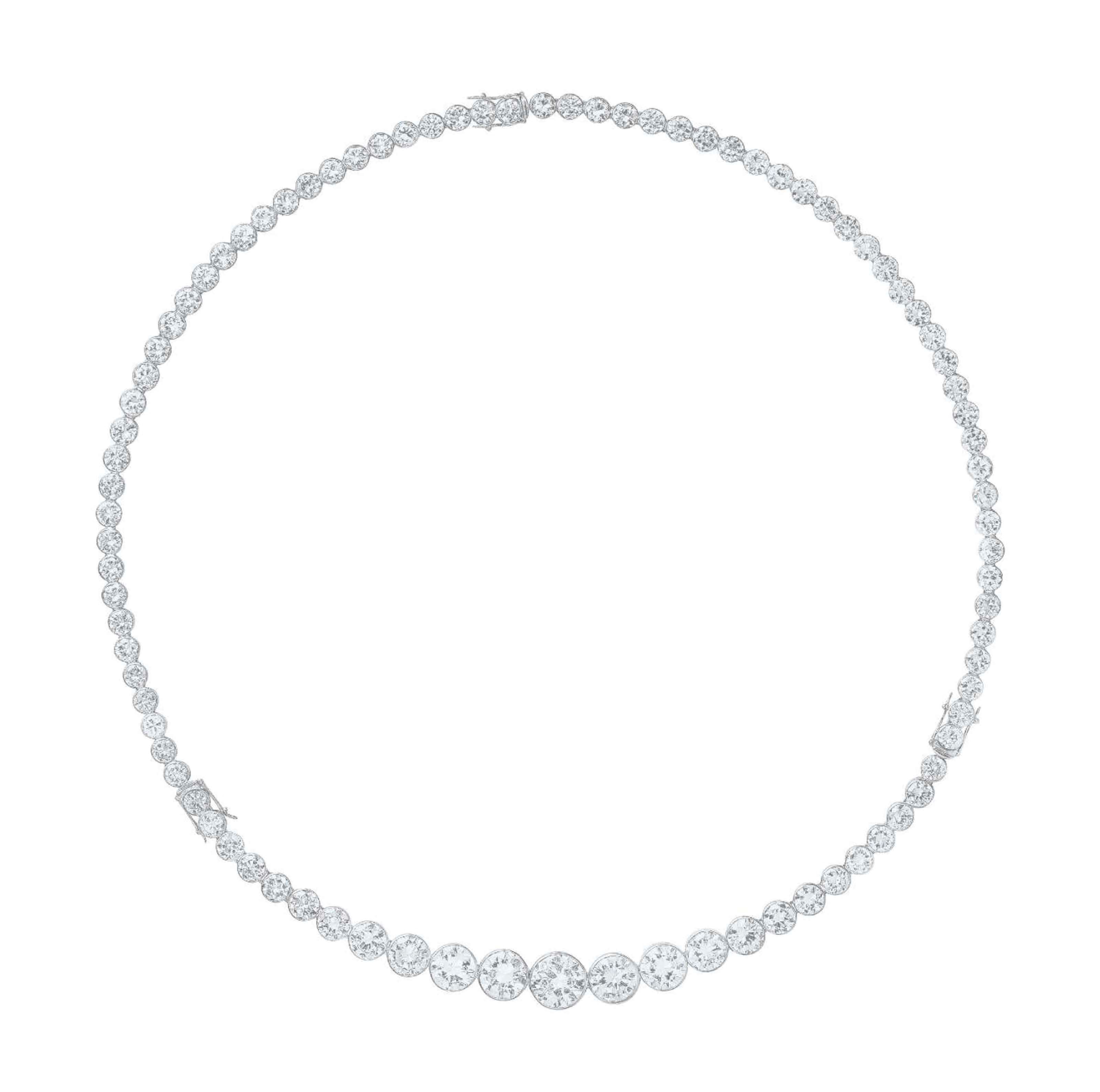 A DIAMOND RIVIÈRE NECKLACE