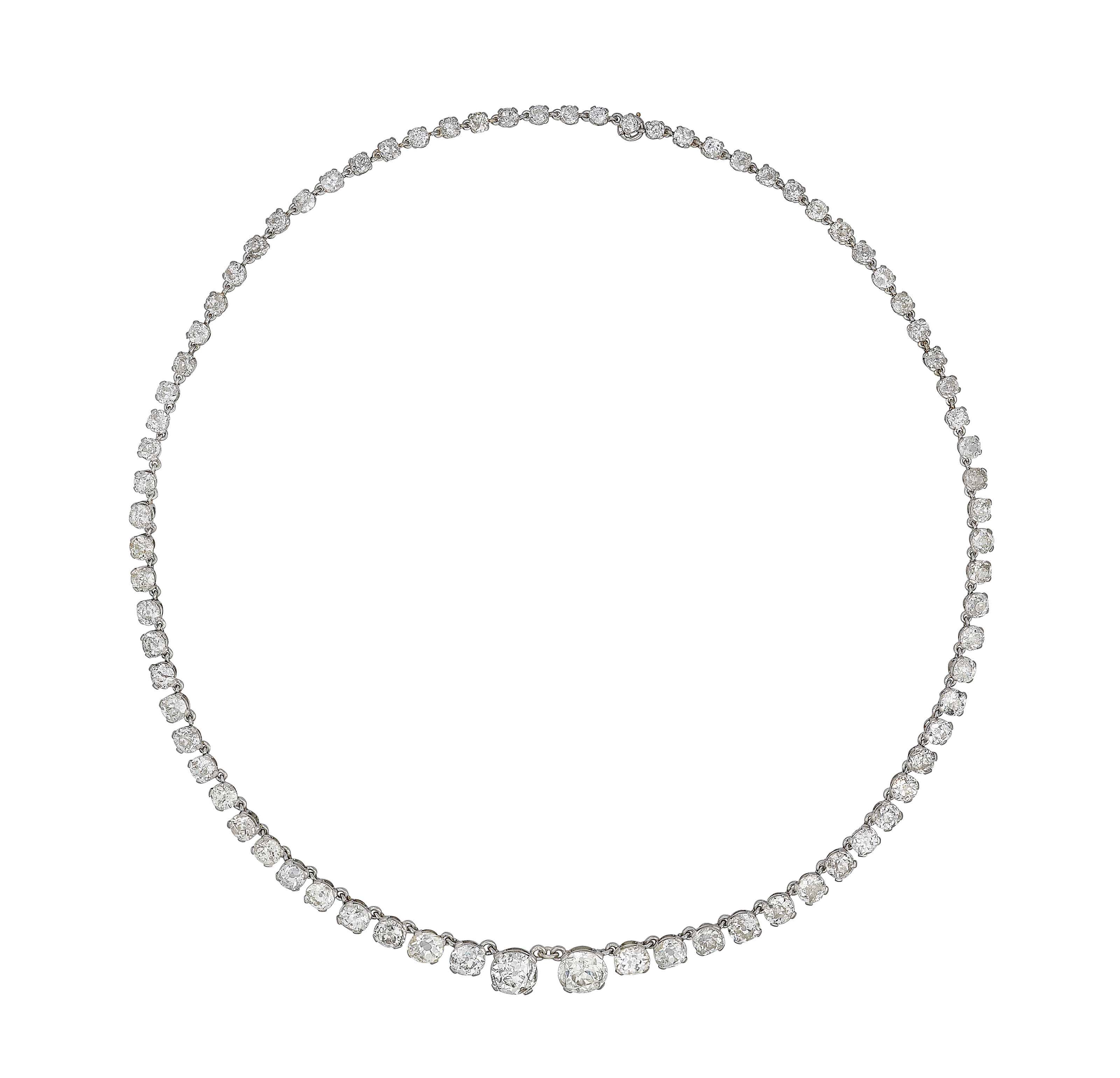 A DIAMOND RIVIÈRE NECKLACE