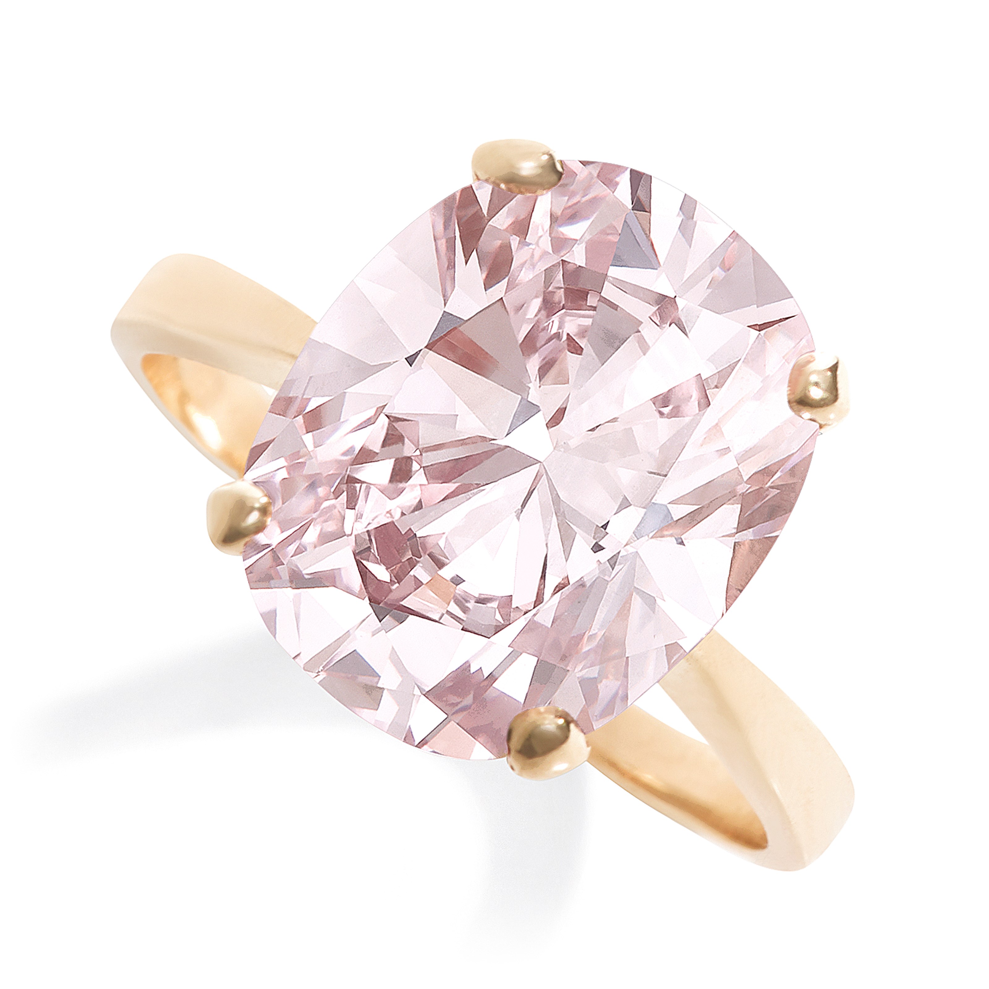 A COLOURED DIAMOND RING