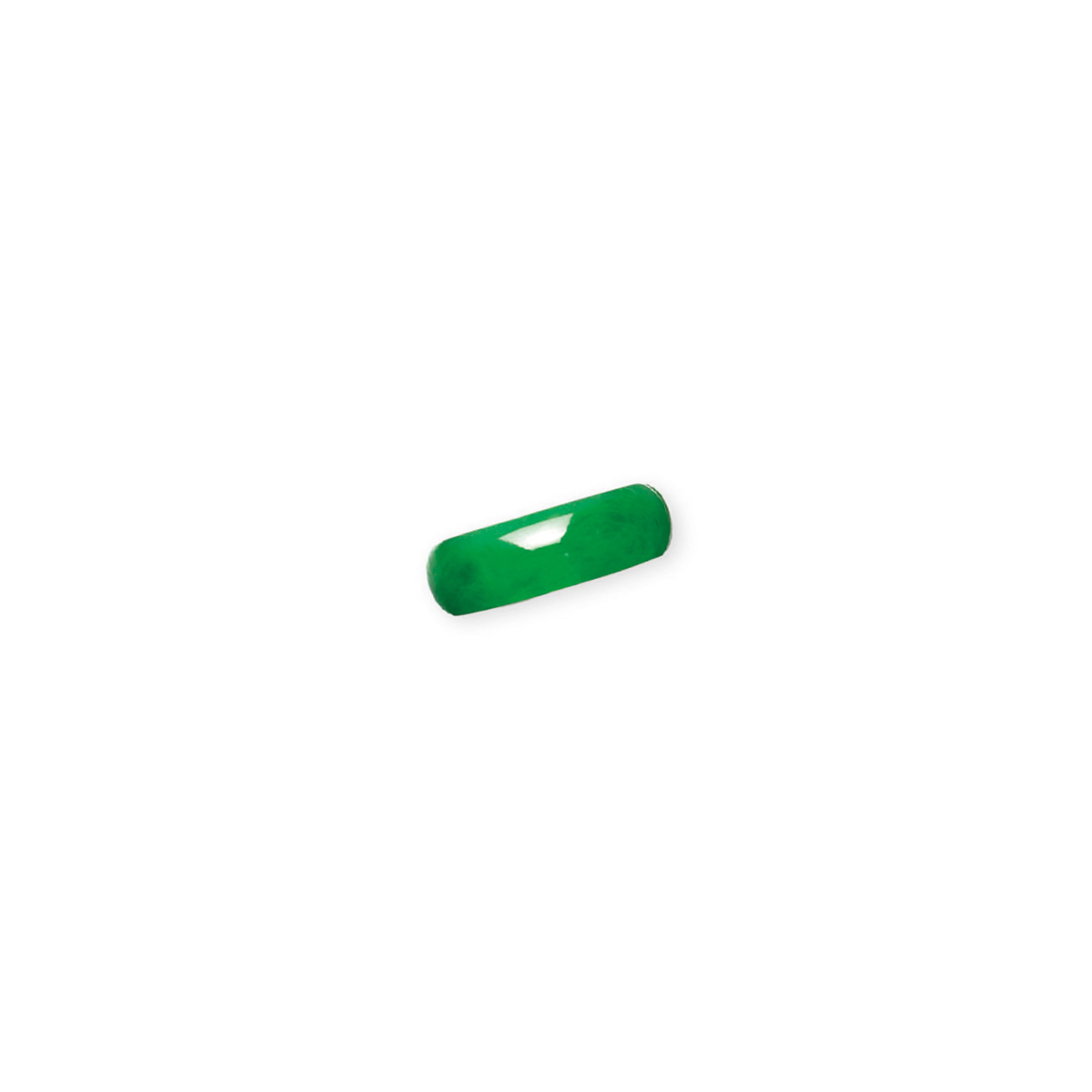 A JADEITE SADDLE RING
