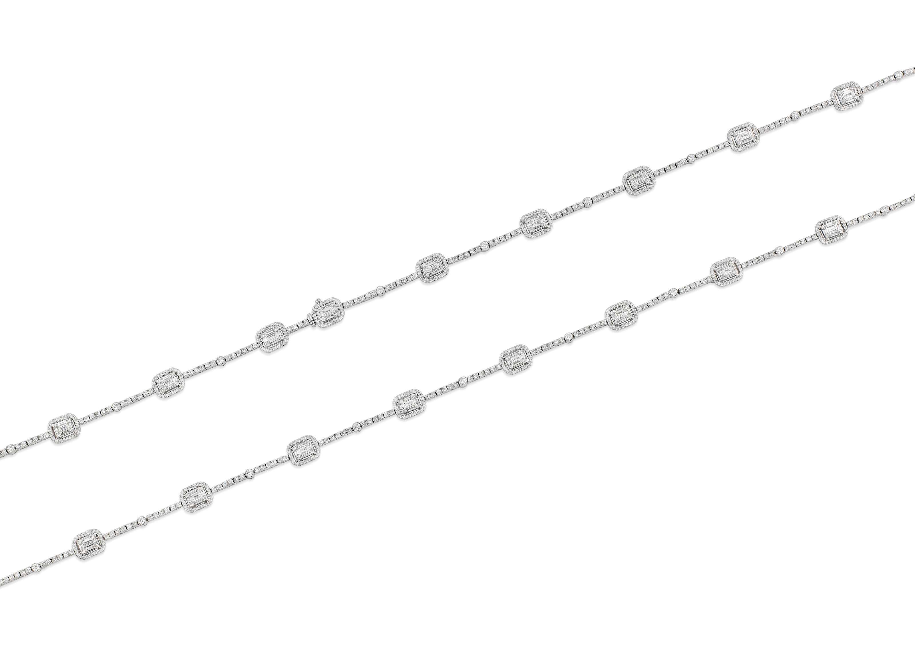 A DIAMOND LONGCHAIN NECKLACE