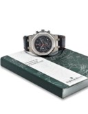 AUDEMARS PIGUET. A LIMITED EDITION TITANIUM CHRONOGRAPHE AUTOMATIC WRISTWATCH WITH ORIGINAL CERTIFICATE AND BOX MADE FOR SEDDIQI DUBAI