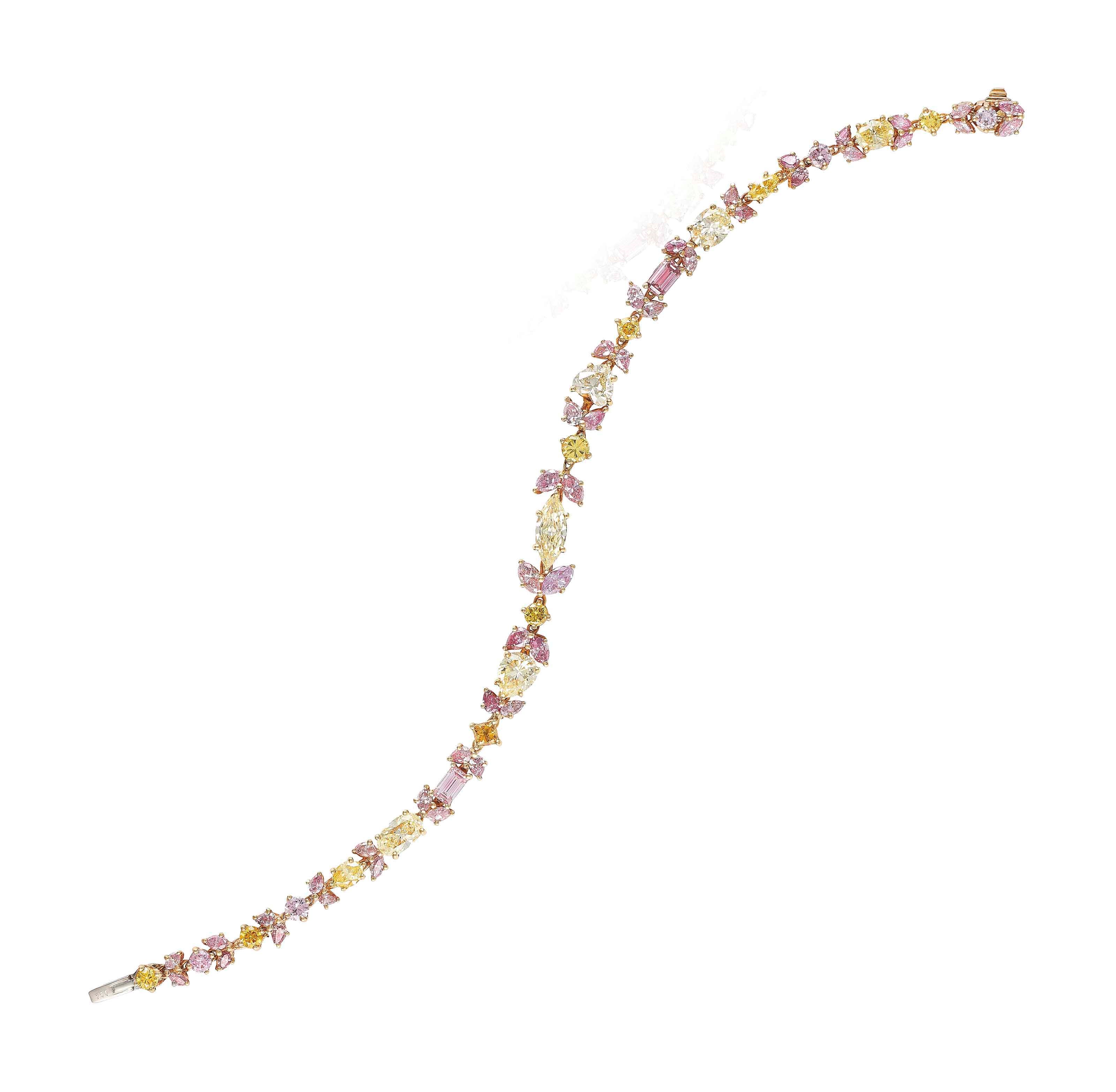 COLOURED DIAMOND BRACELET, GRAFF