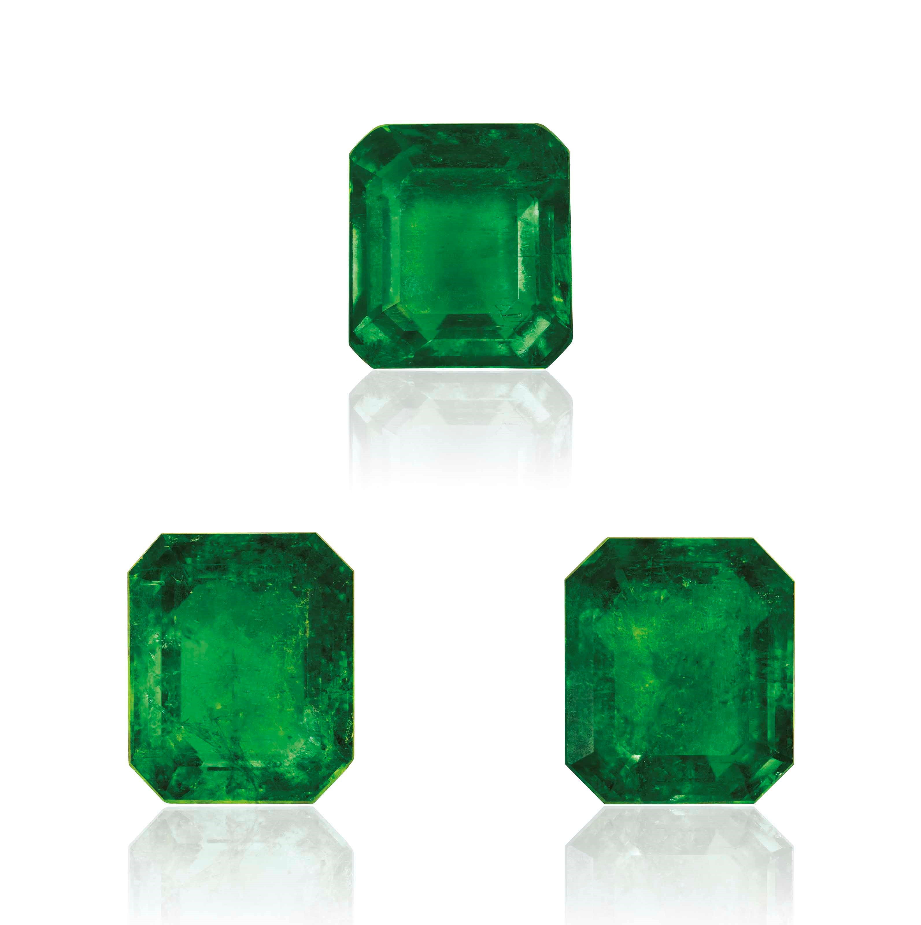 UNMOUNTED EMERALDS