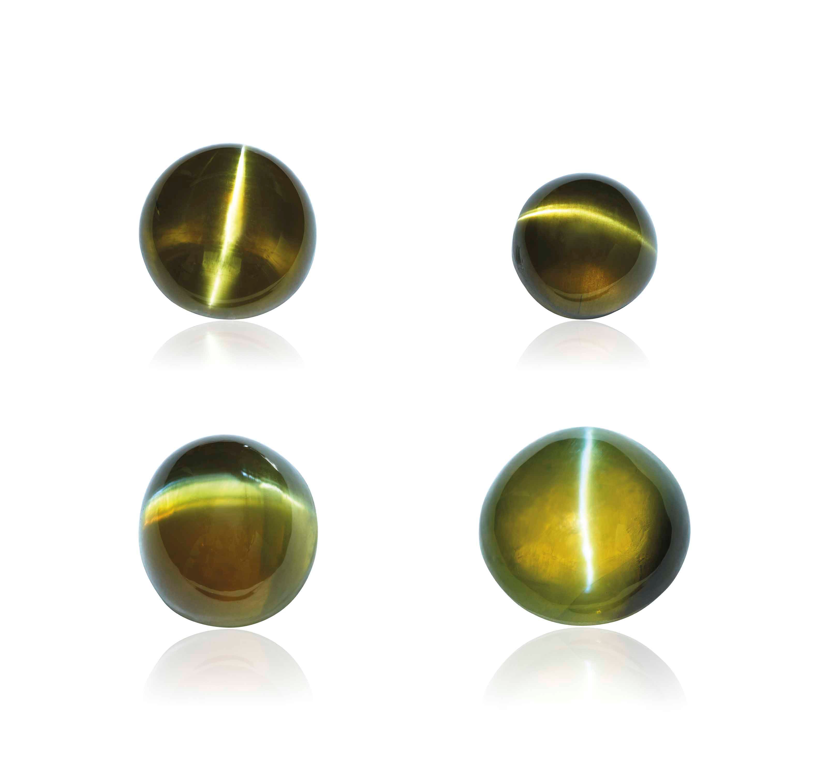 UNMOUNTED CAT'S-EYE CHRYSOBERYLS