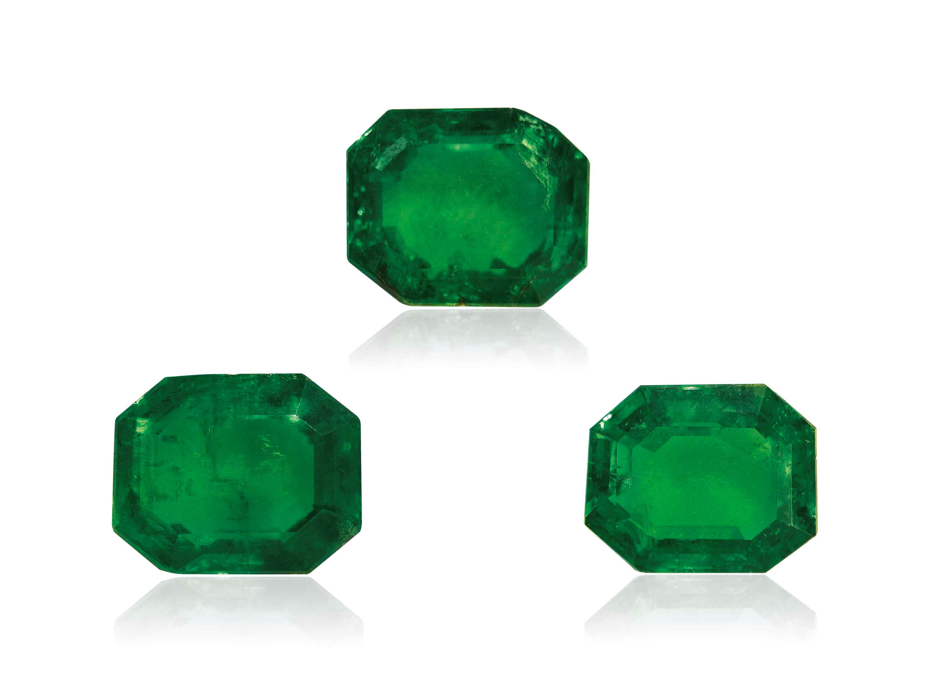 UNMOUNTED EMERALDS