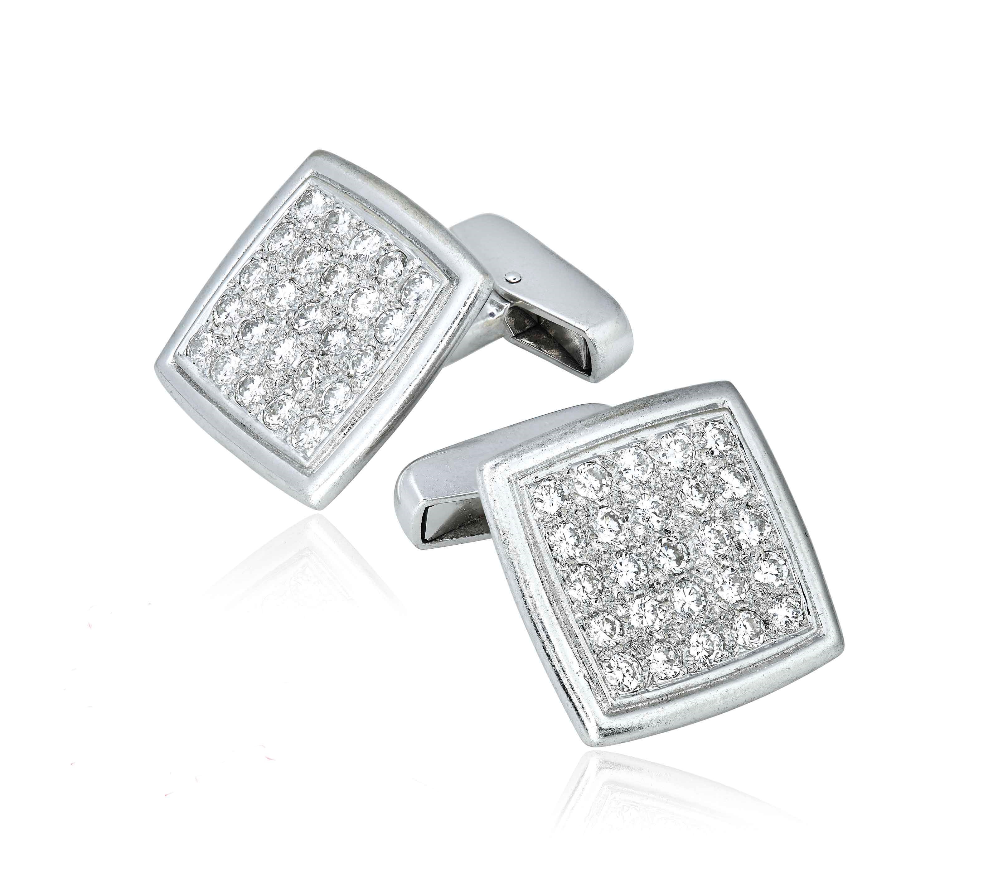DIAMOND CUFFLINKS