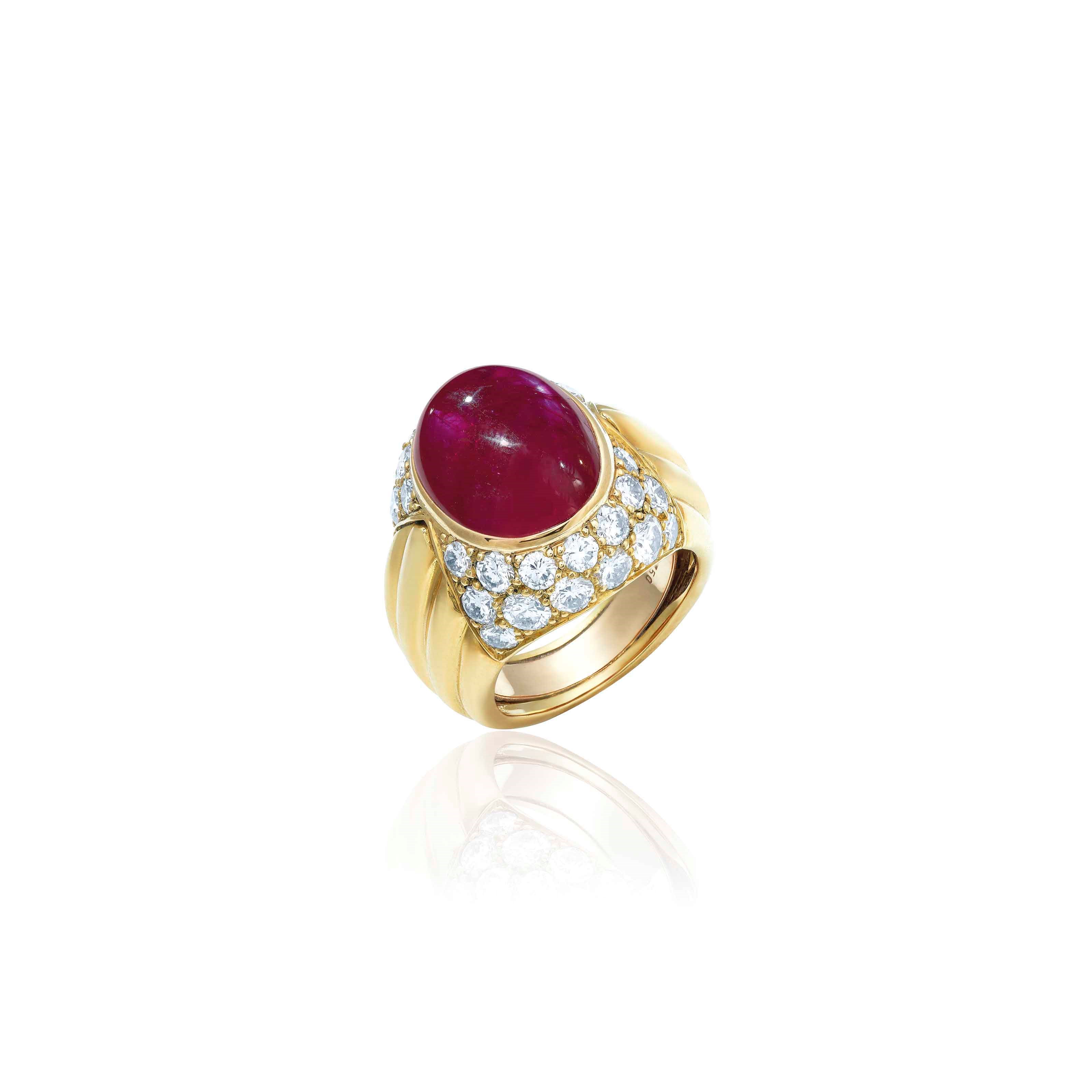 RUBY AND DIAMOND RING, VAN CLEEF & ARPELS