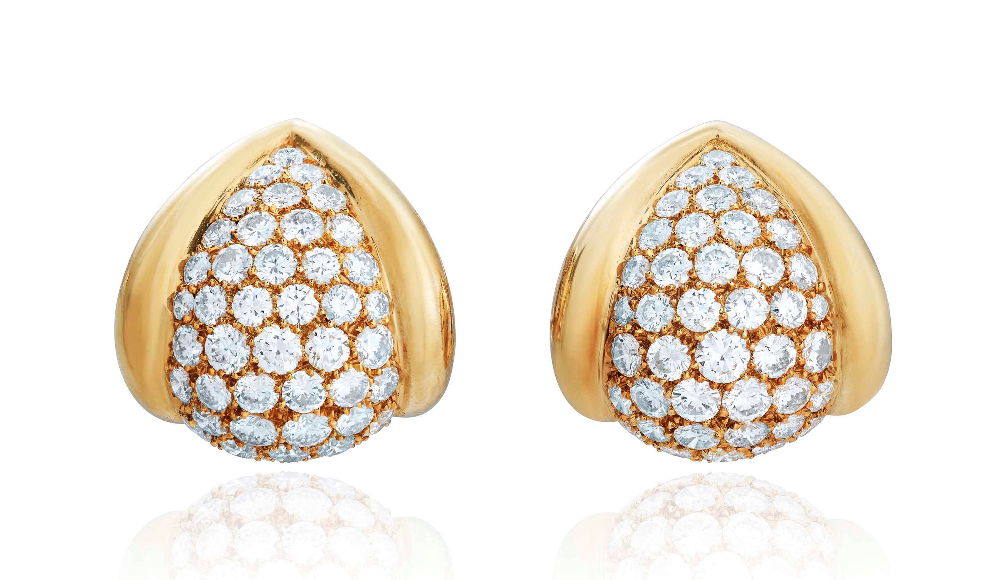 DIAMOND EARRINGS, RENÉ BOIVIN