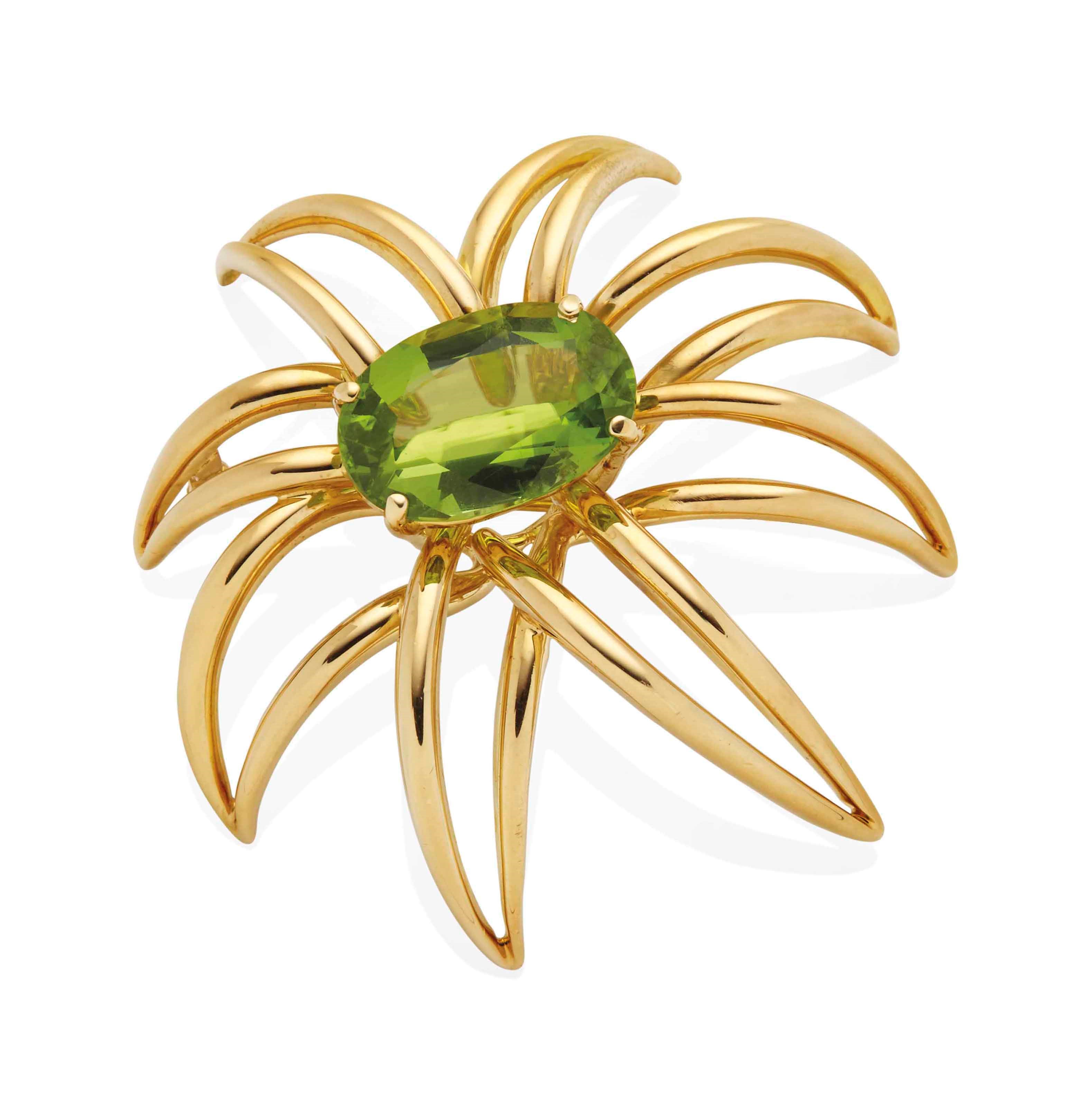 BROCHE PÉRIDOT, PAR TIFFANY & CO.