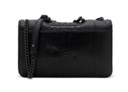 A MATTE BLACK PYTHON FLAG BAG PERFECT EDGE WITH BLACK PVD HARDWARE