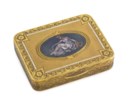 TWO GOLD VANITY CASES