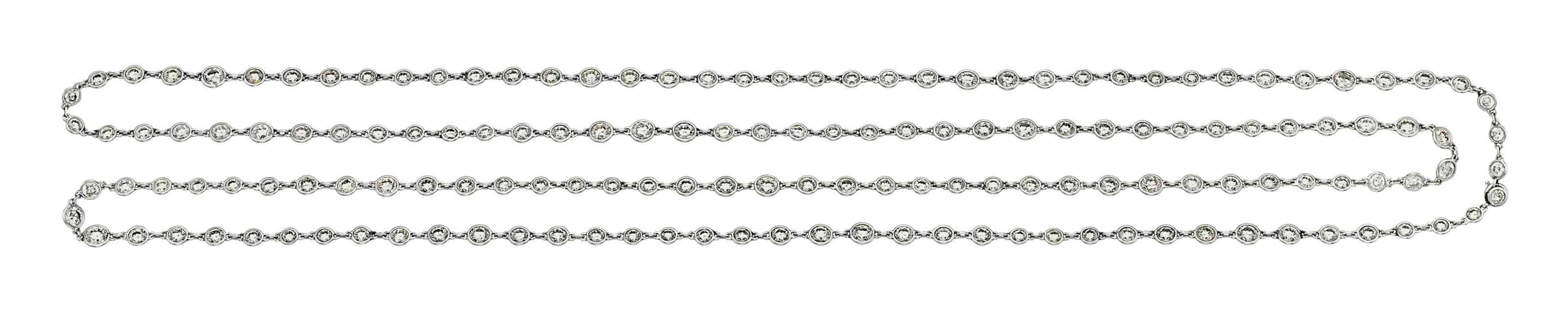 A DIAMOND LONGCHAIN NECKLACE