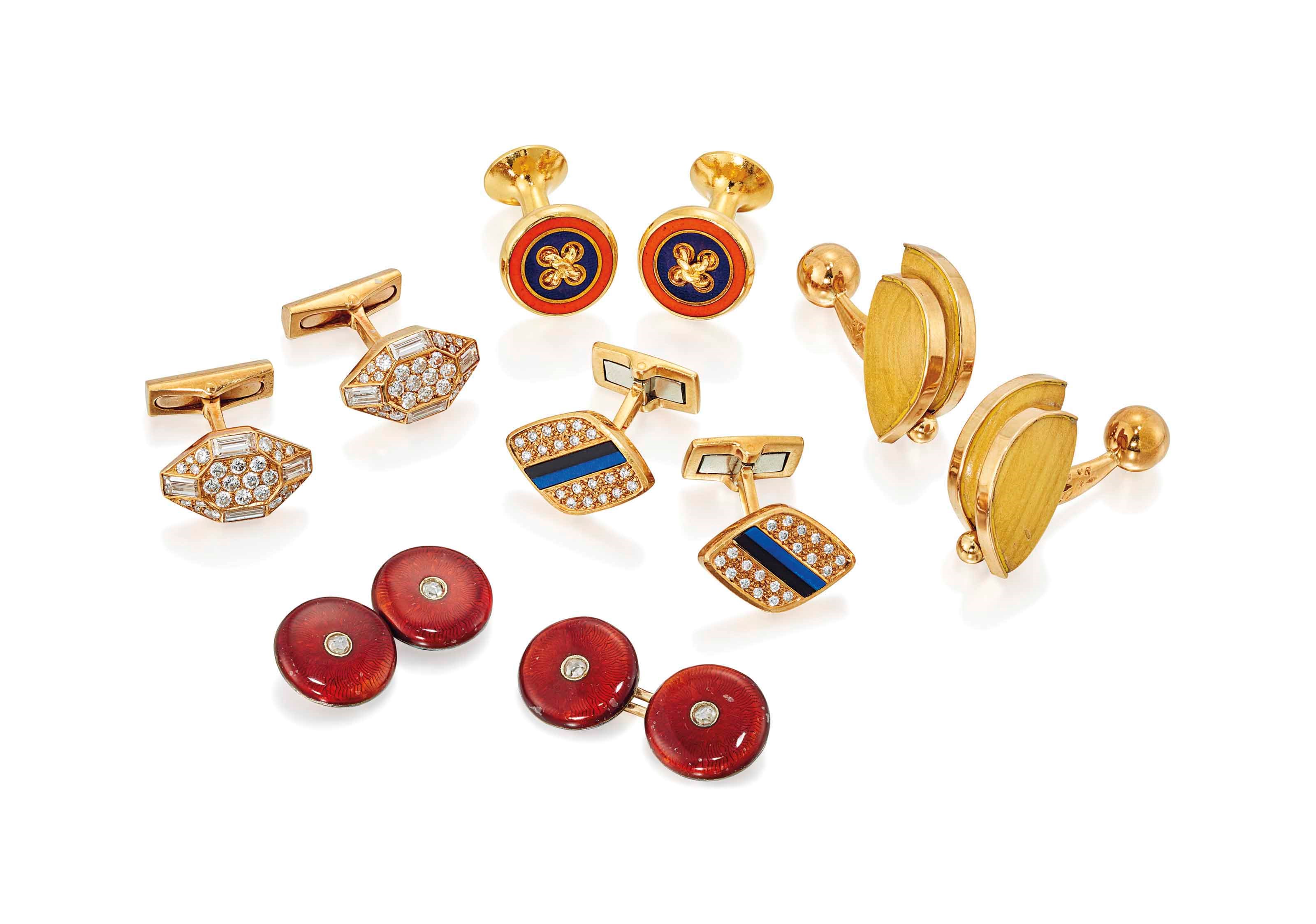 GROUP OF CUFFLINKS