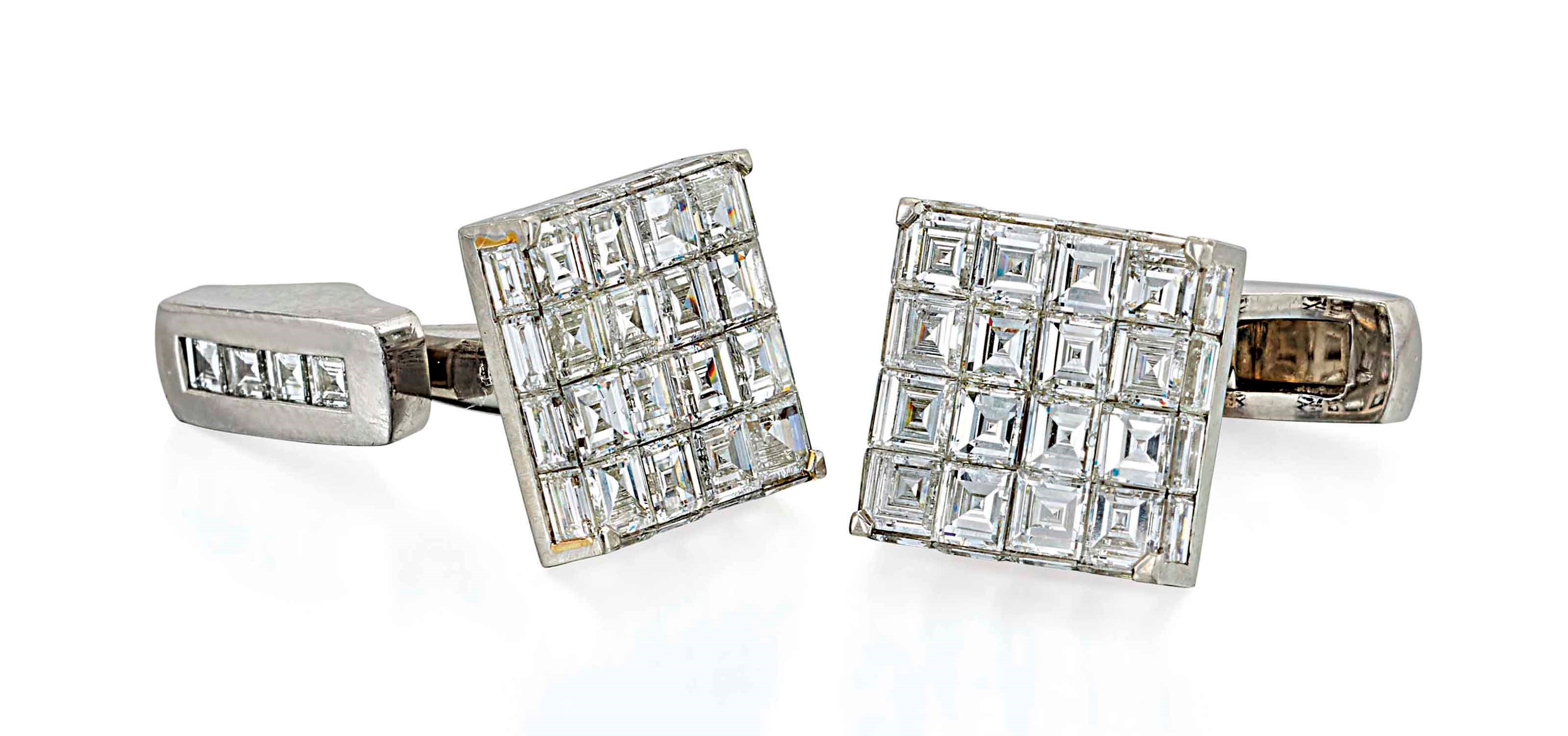 DIAMOND CUFFLINKS, GRAFF