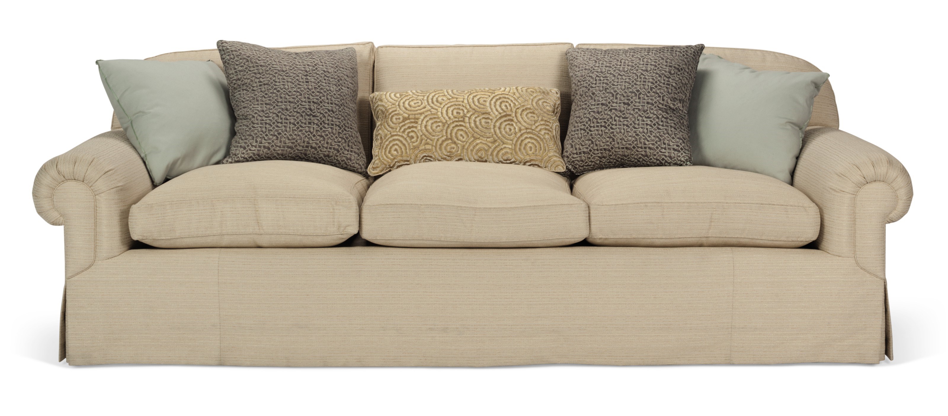 A THREE-SEAT SOFA