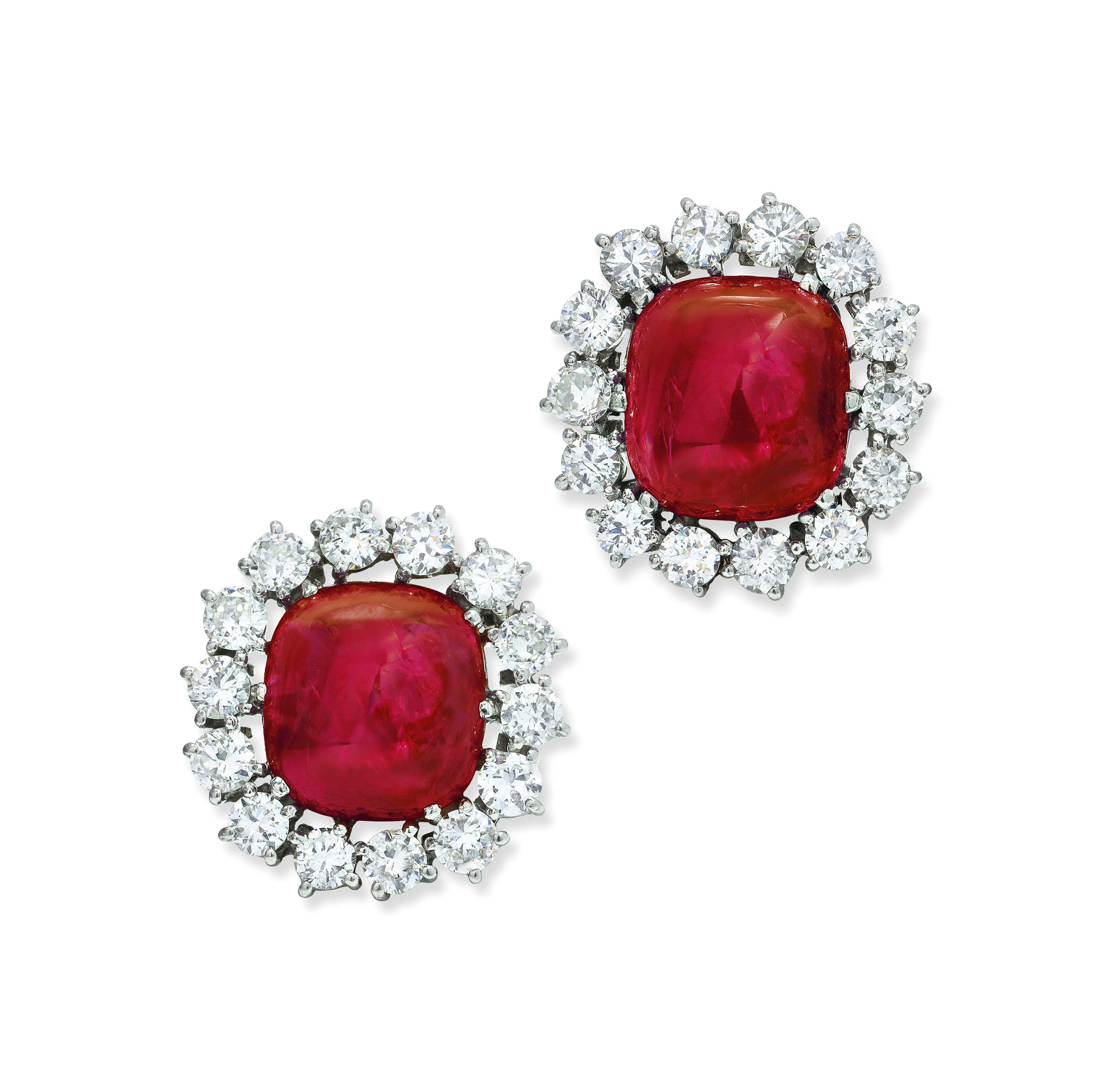 RUBY AND DIAMOND EARRINGS