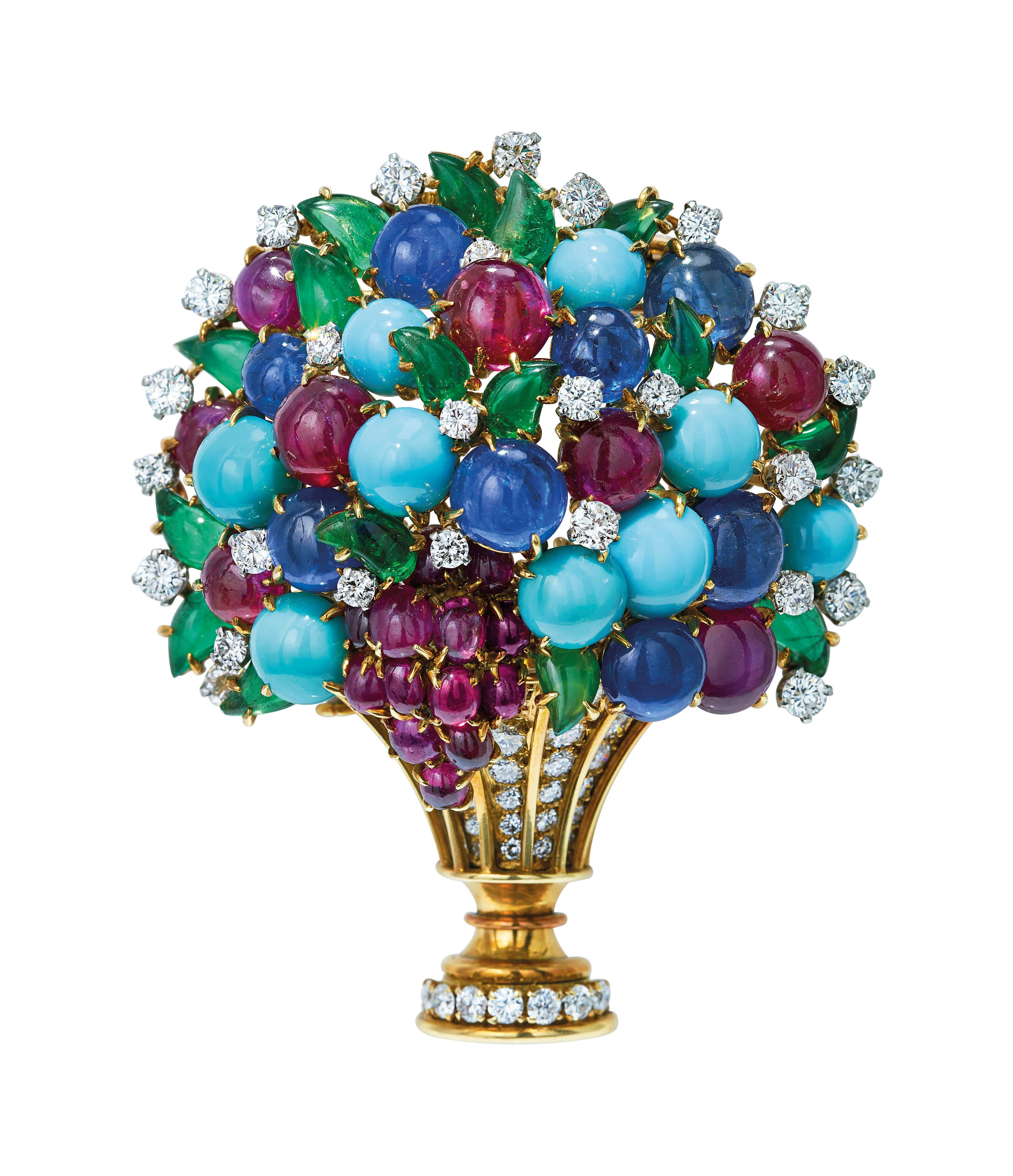 MULTI-GEM 'GIARDINETTO' BROOCH, BULGARI