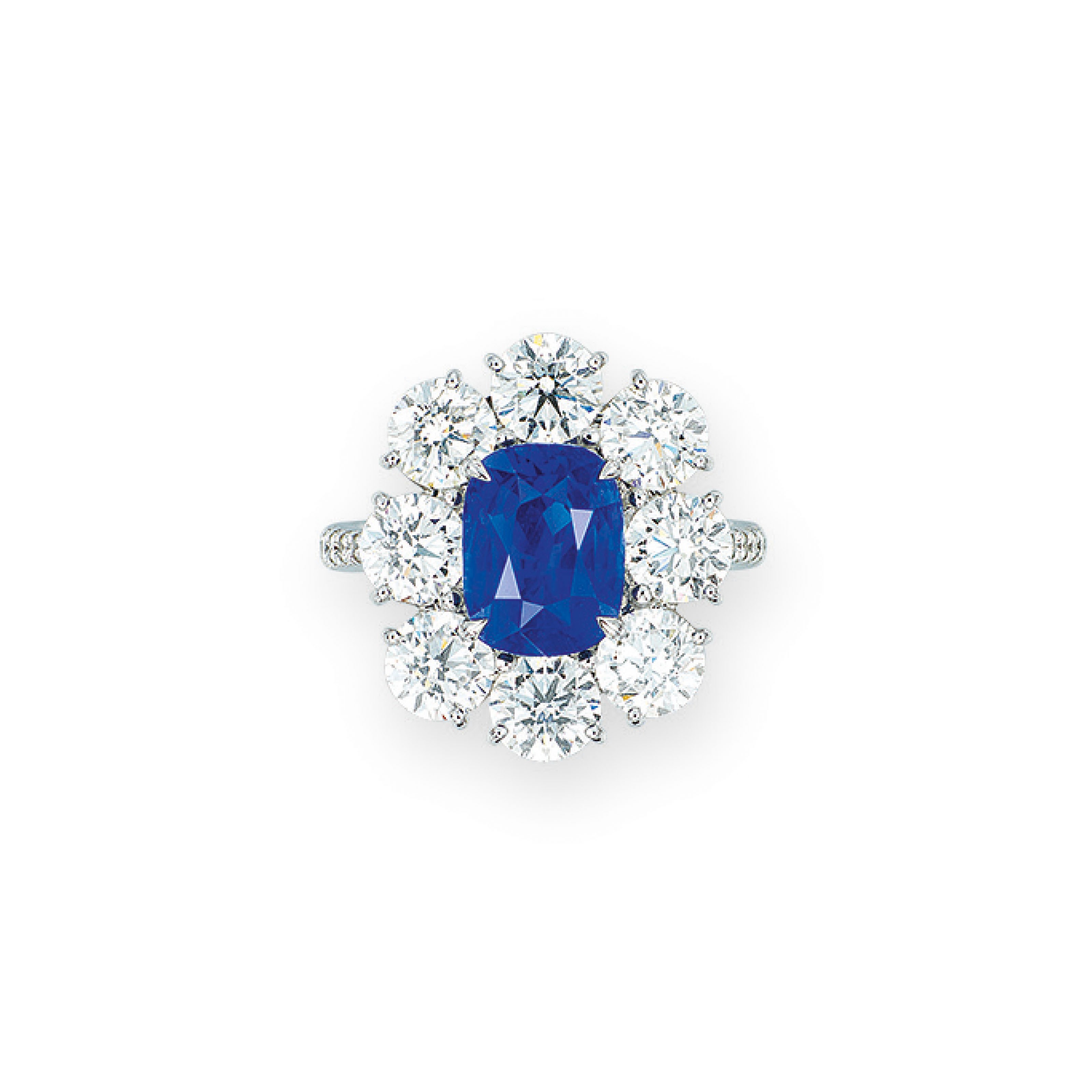 SAPPHIRE AND DIAMOND RING