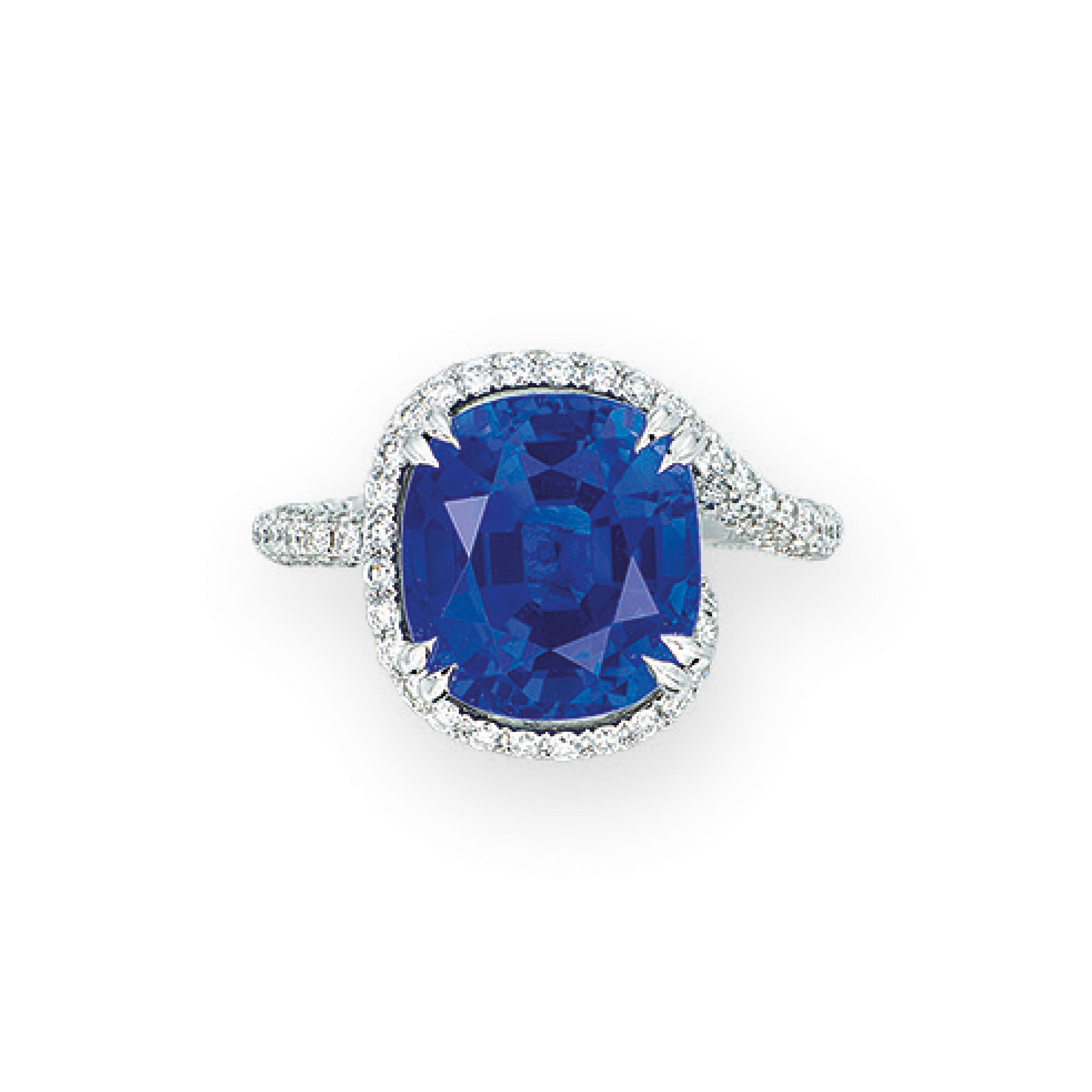 SAPPHIRE AND DIAMOND RING