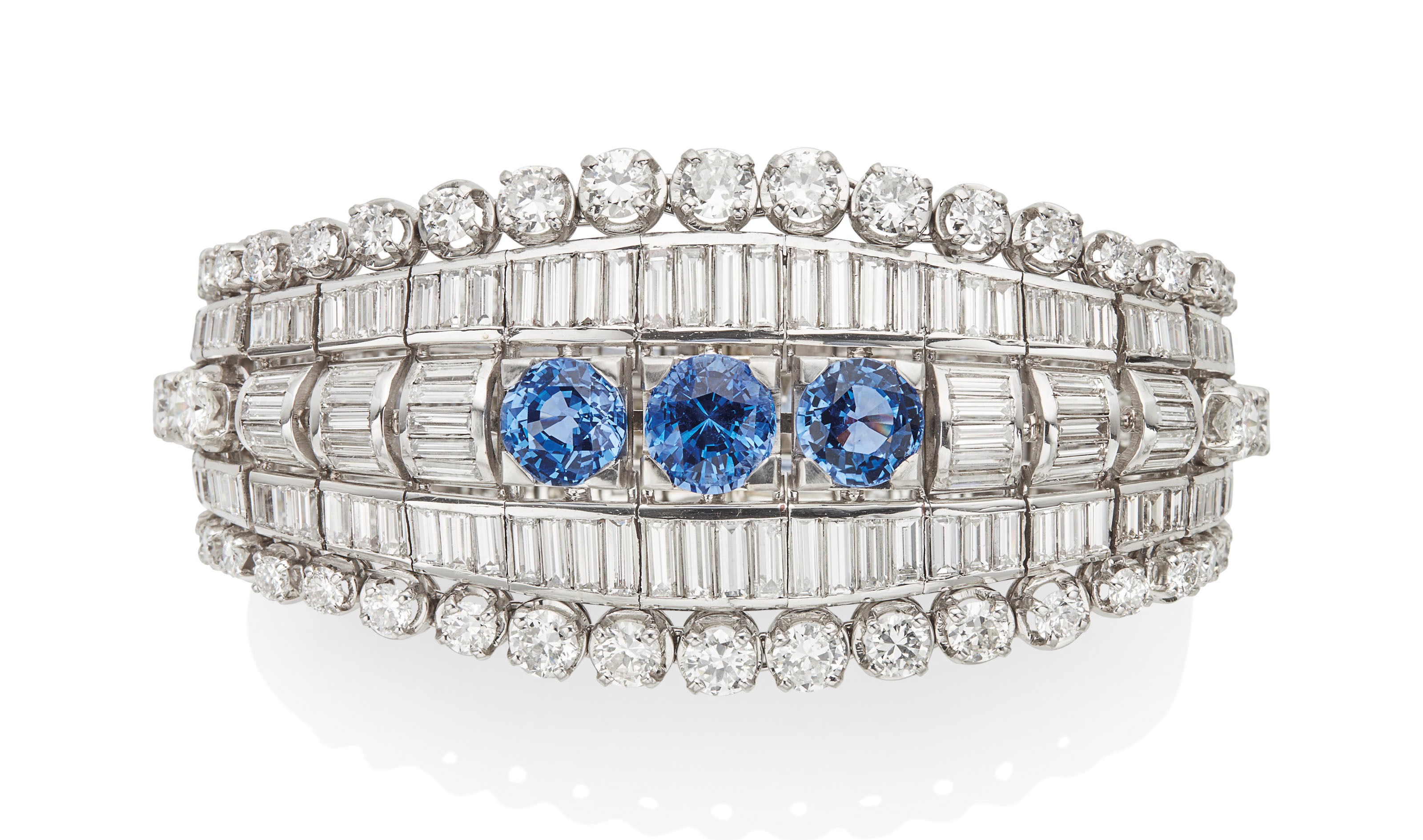 BRACELET SAPHIRS ET DIAMANTS