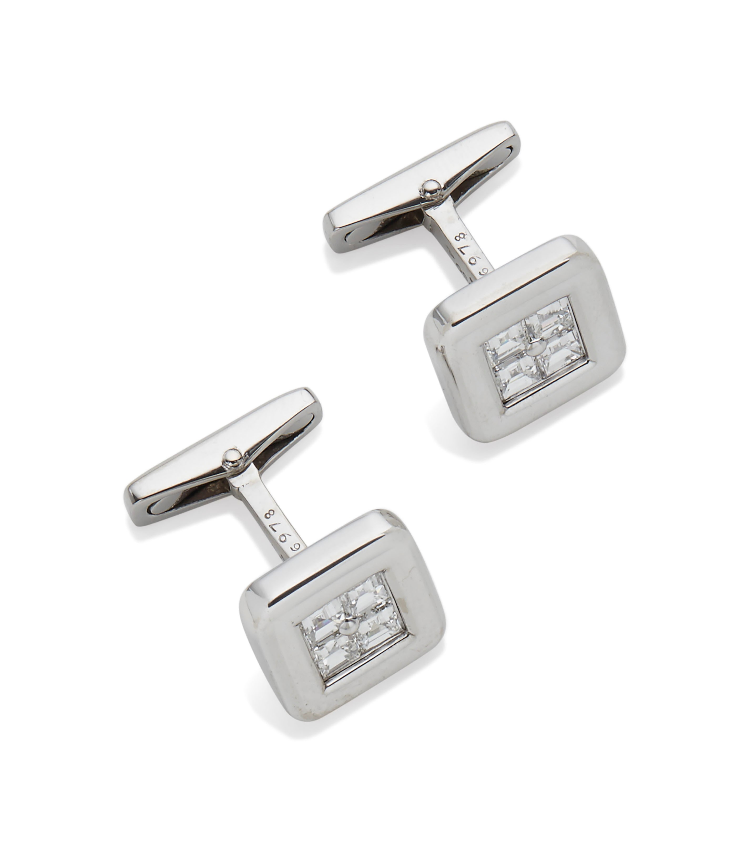 BOUTONS DE MANCHETTE DIAMANTS