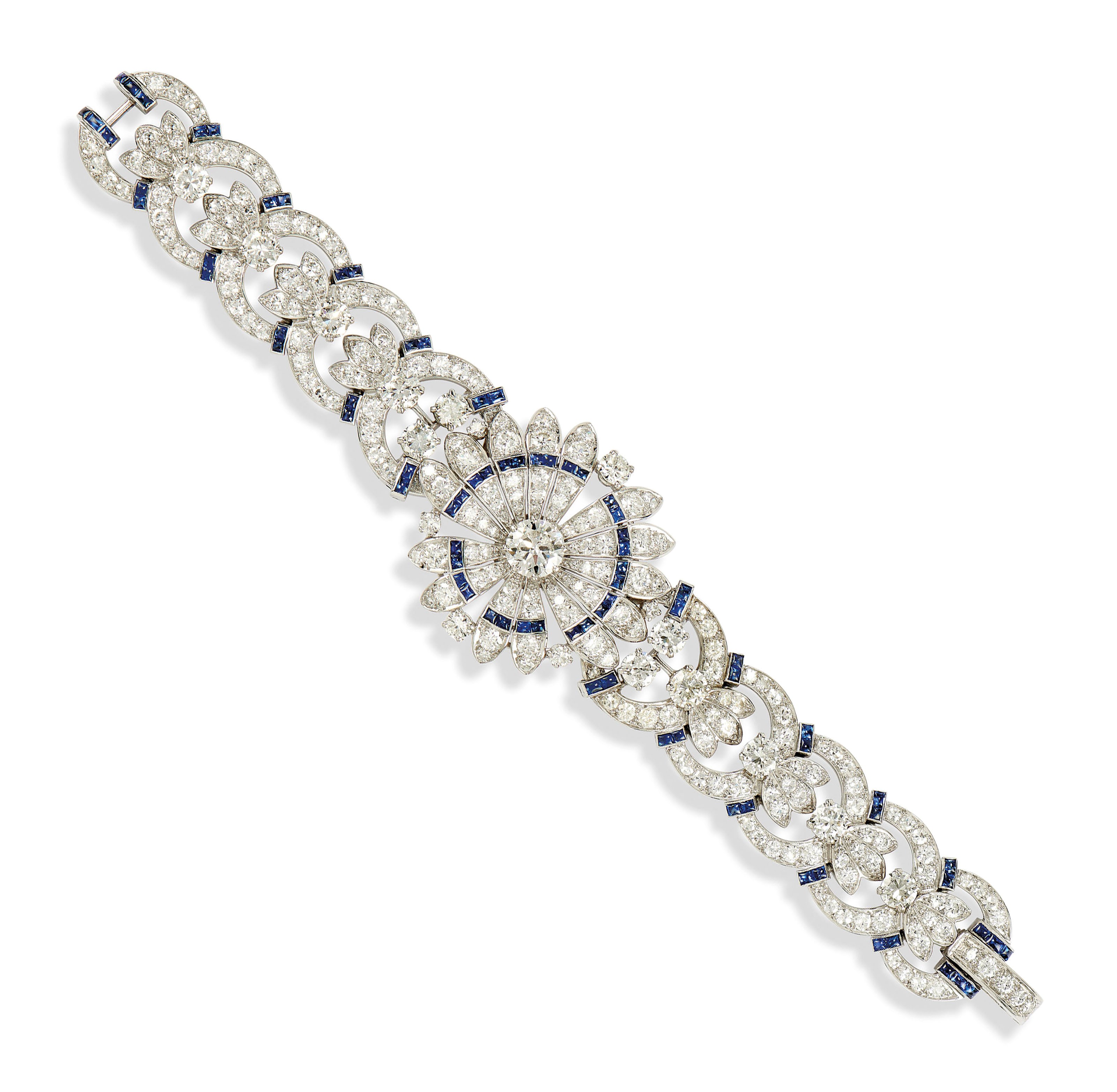 BRACELET SAPHIRS ET DIAMANTS