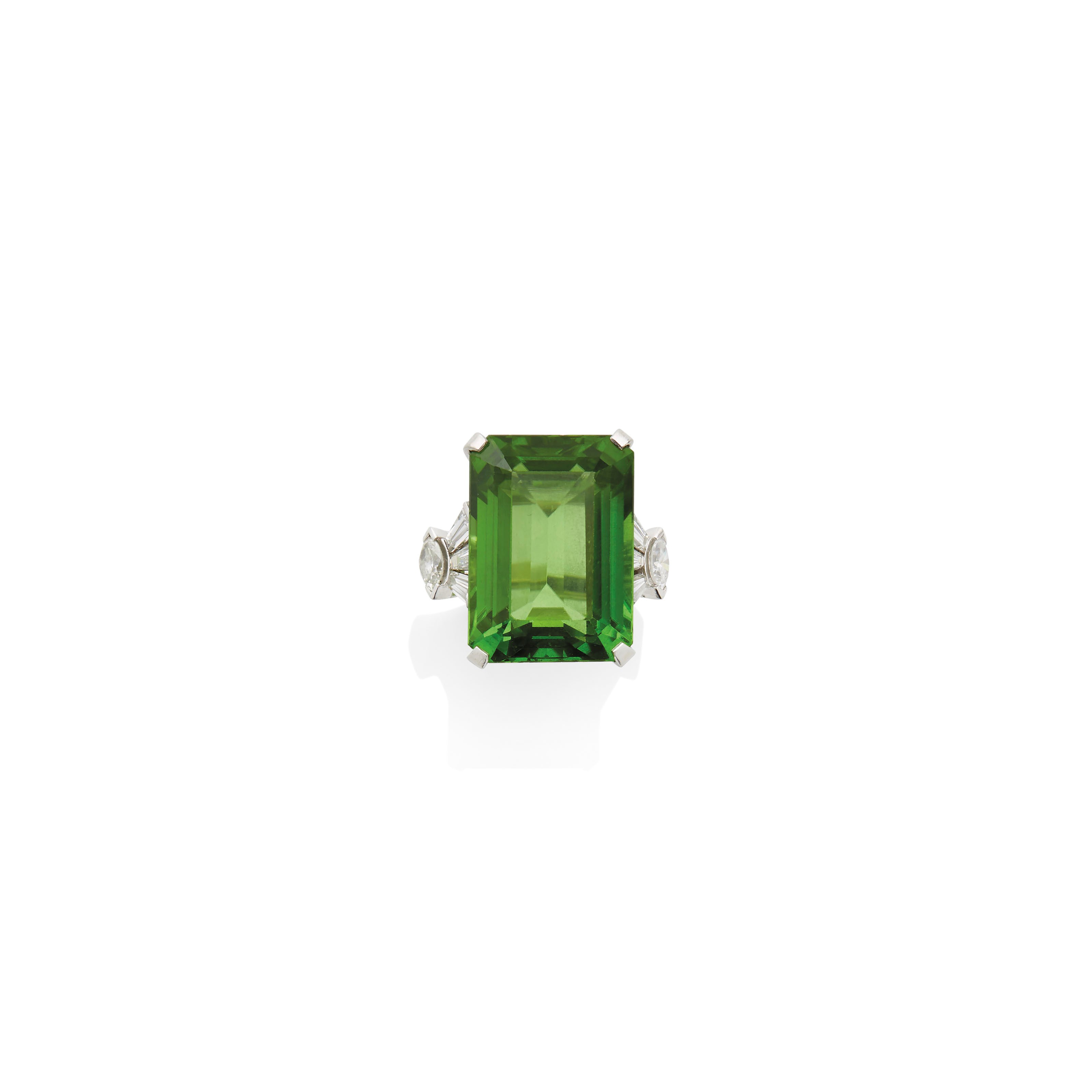 BAGUE PÉRIDOT ET DIAMANTS
