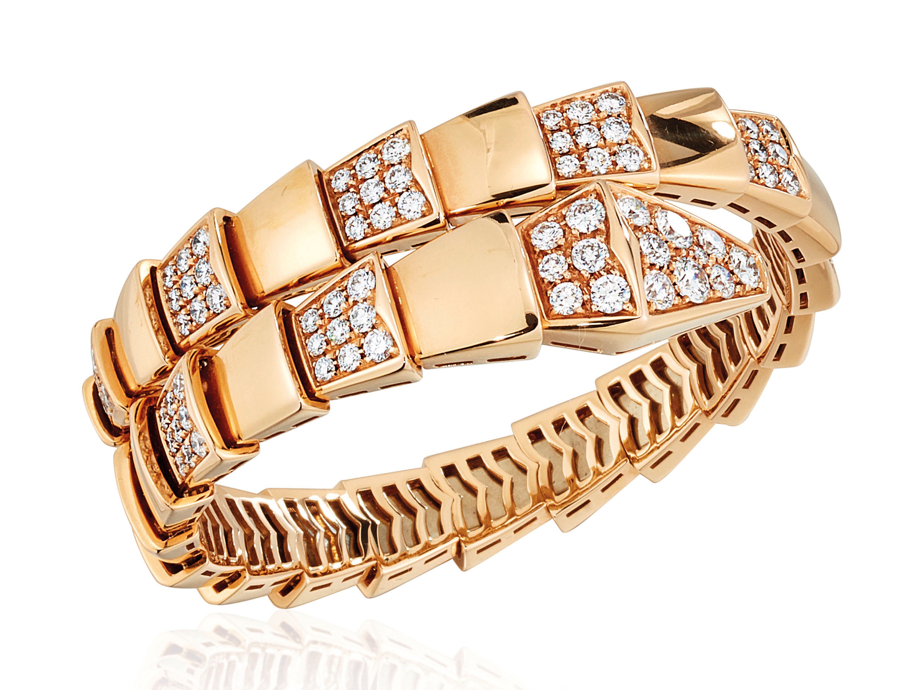 DIAMOND 'SERPENTI' BANGLE. BULGARI