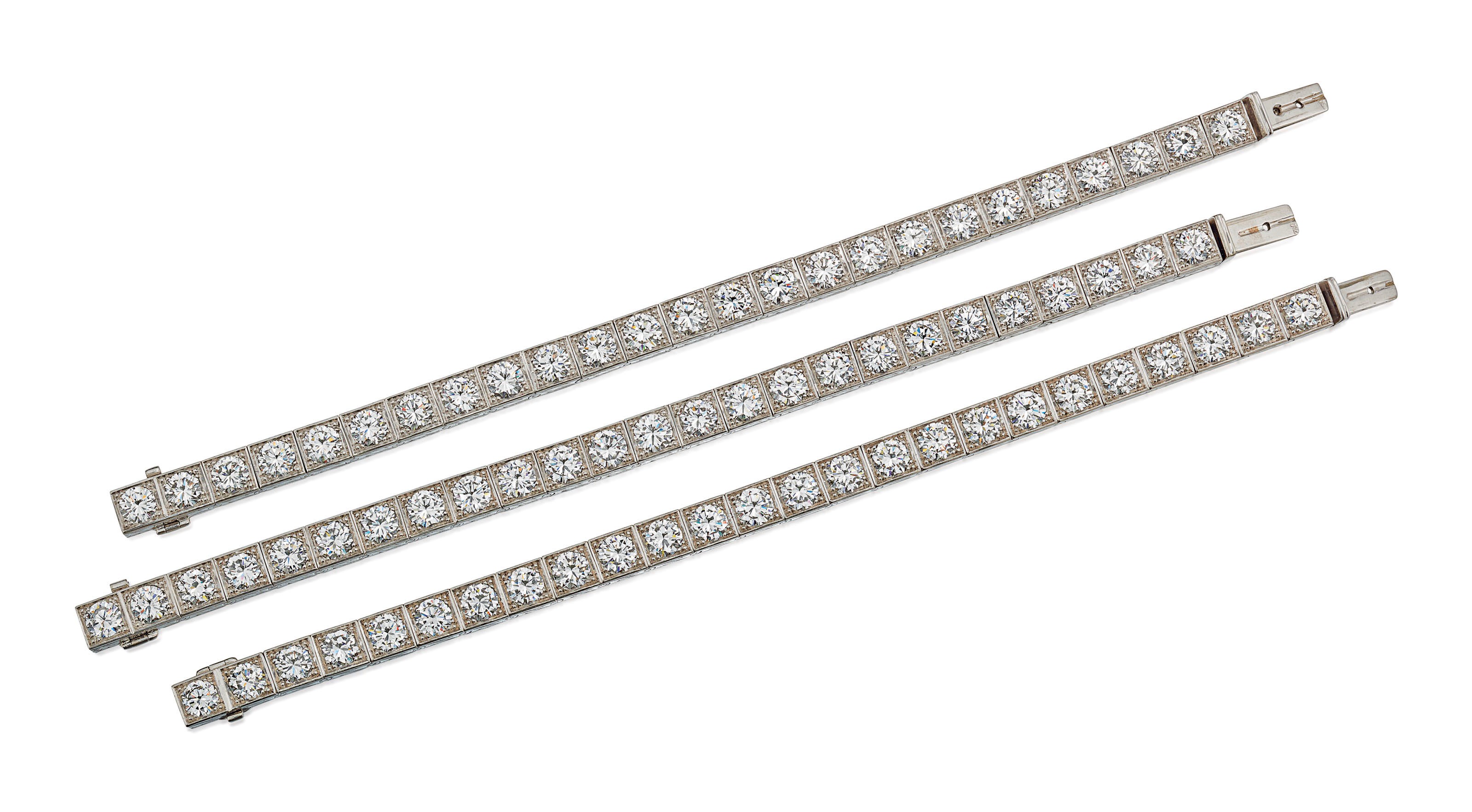 THREE DIAMOND BRACELETS