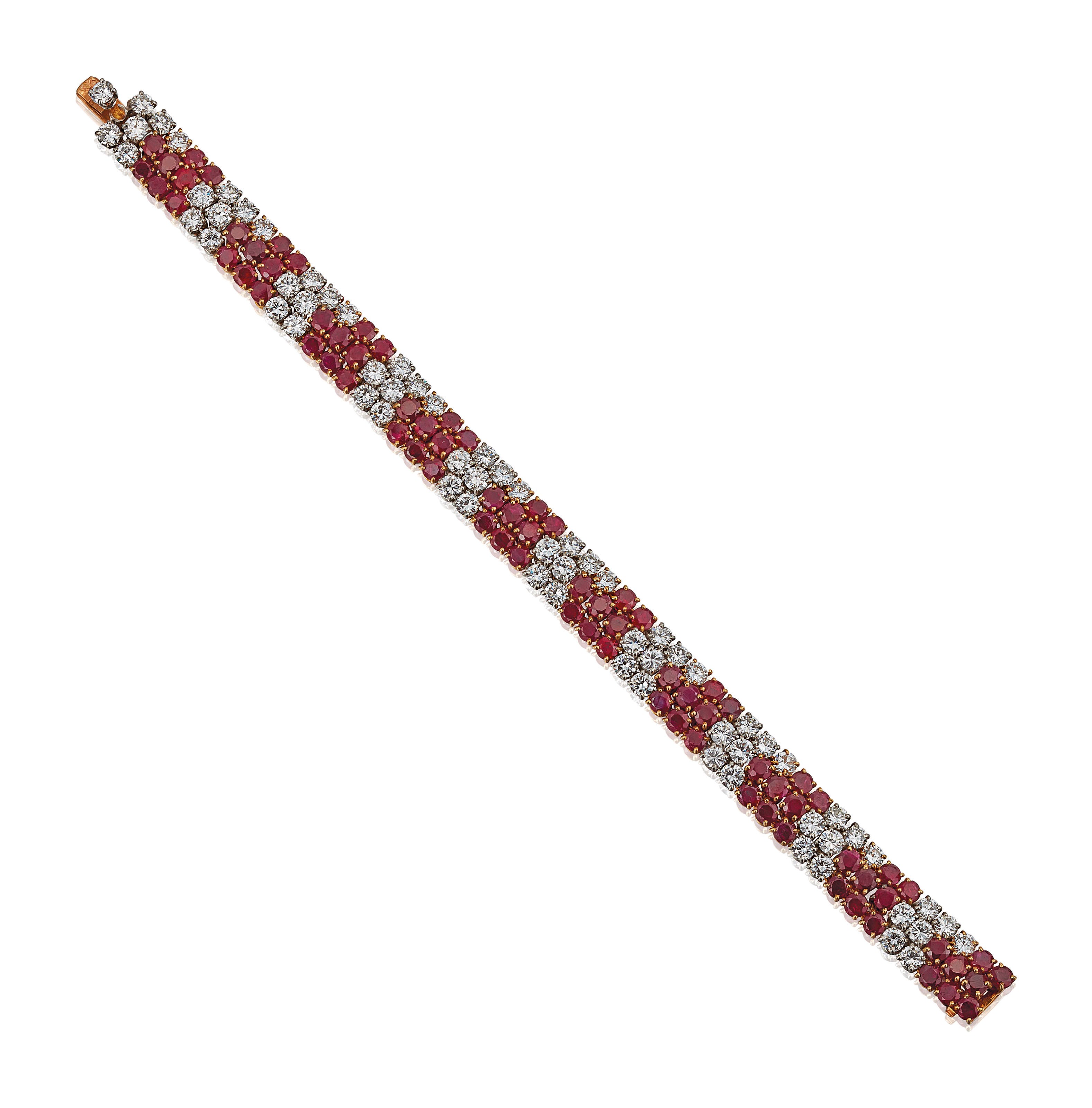 RUBY AND DIAMOND BRACELET