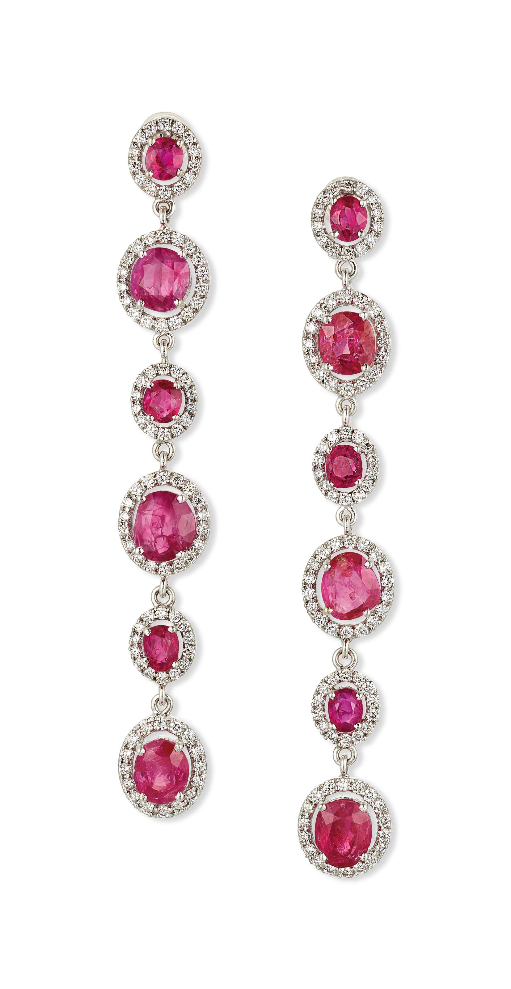 RUBY AND DIAMOND EARRINGS