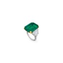 EMERALD AND DIAMOND RING