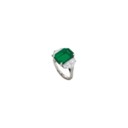 EMERALD AND DIAMOND RING