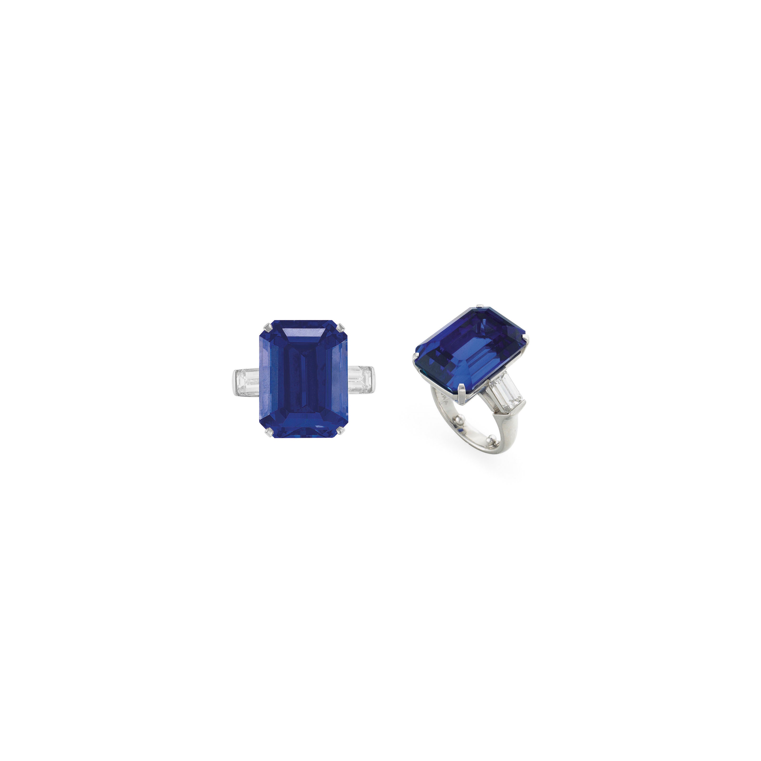 SAPPHIRE AND DIAMOND RING
