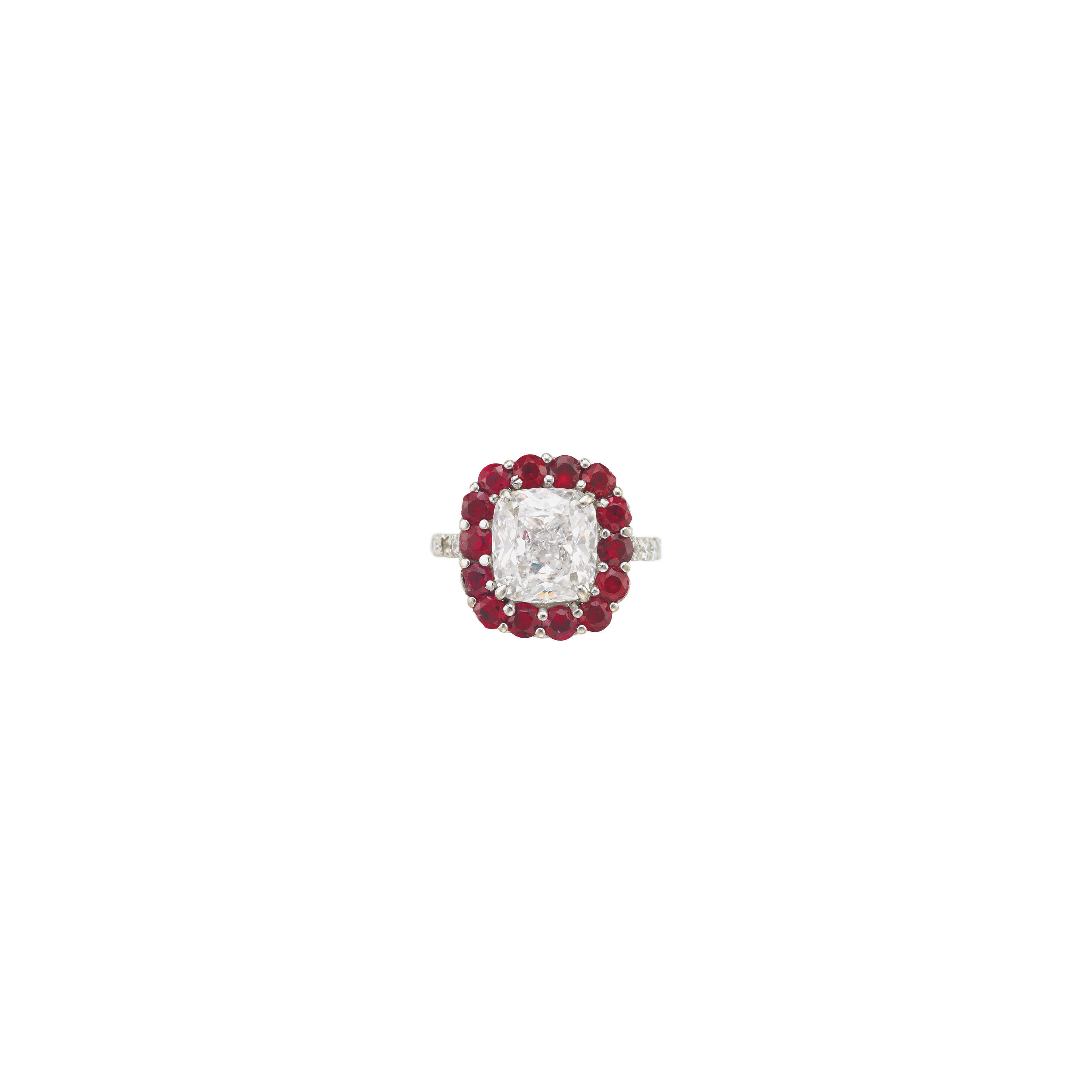 DIAMOND AND RUBY RING