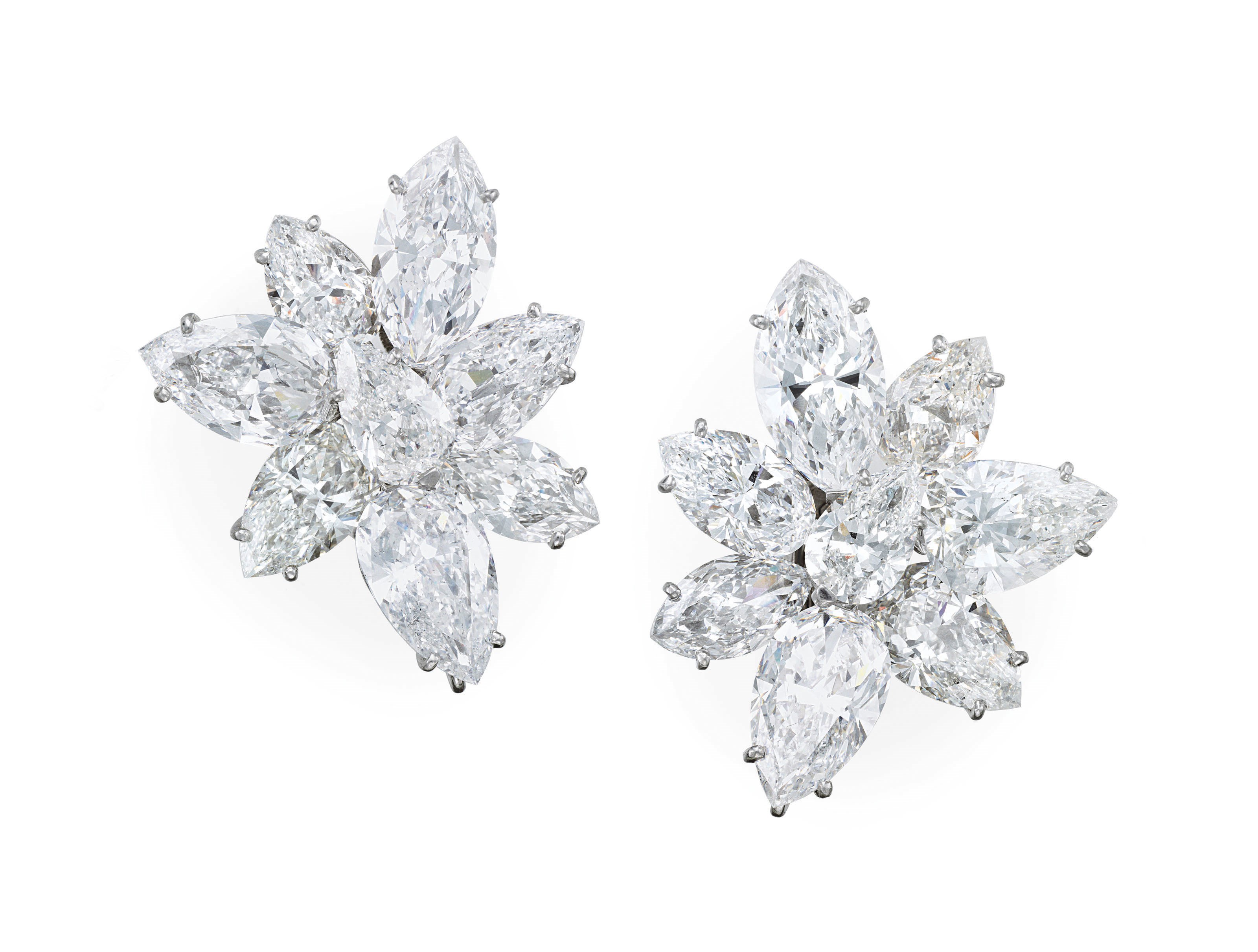 DIAMOND CLUSTER EARRINGS