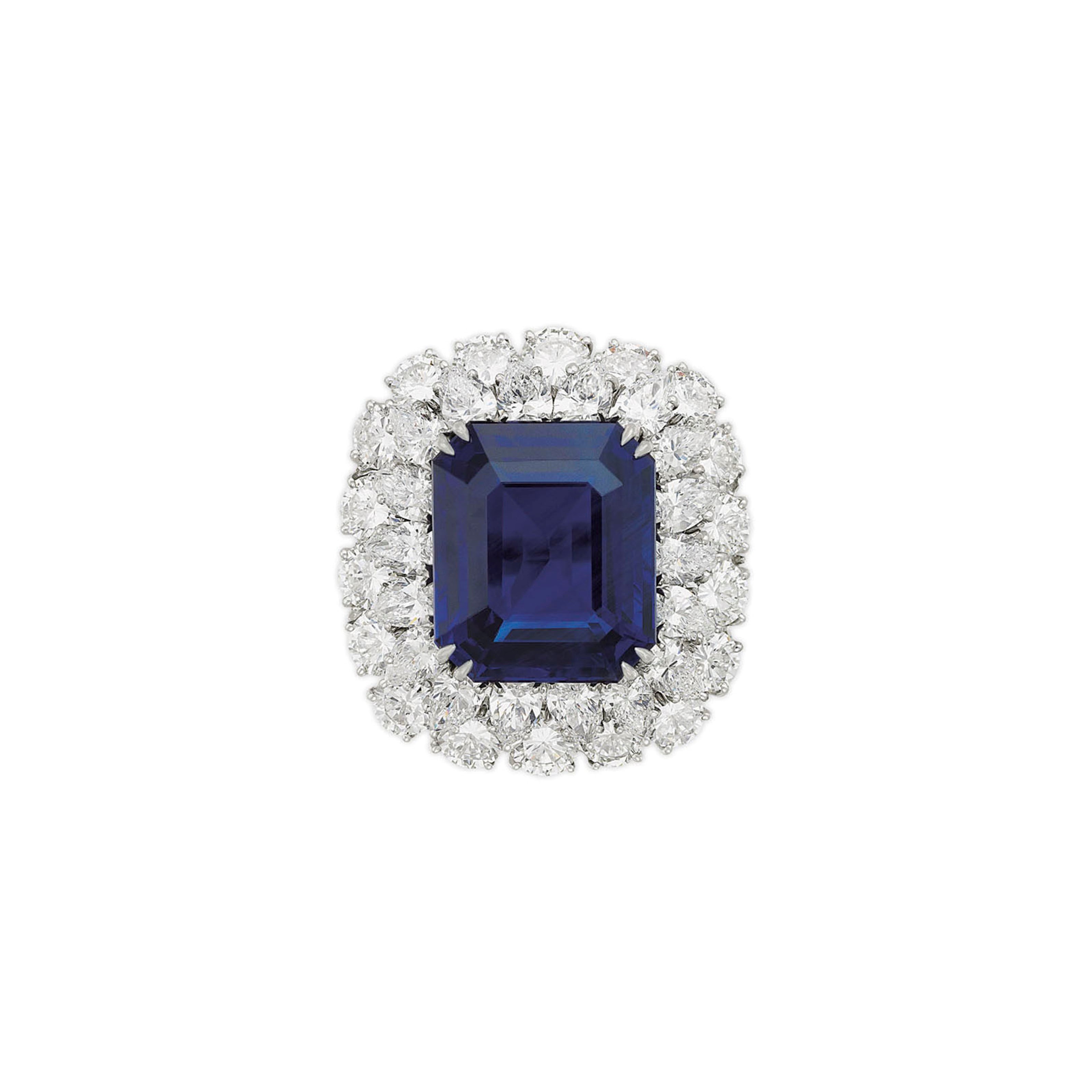 SAPPHIRE AND DIAMOND RING, HARRY WINSTON