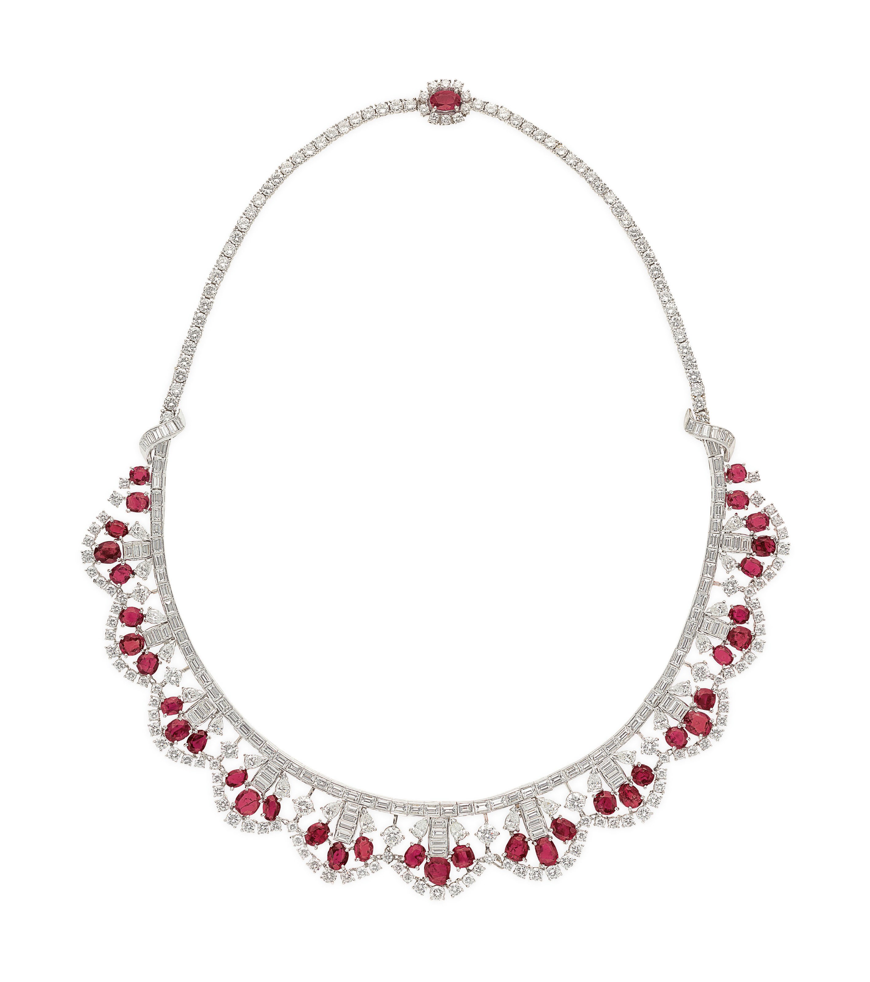 RUBY AND DIAMOND NECKLACE